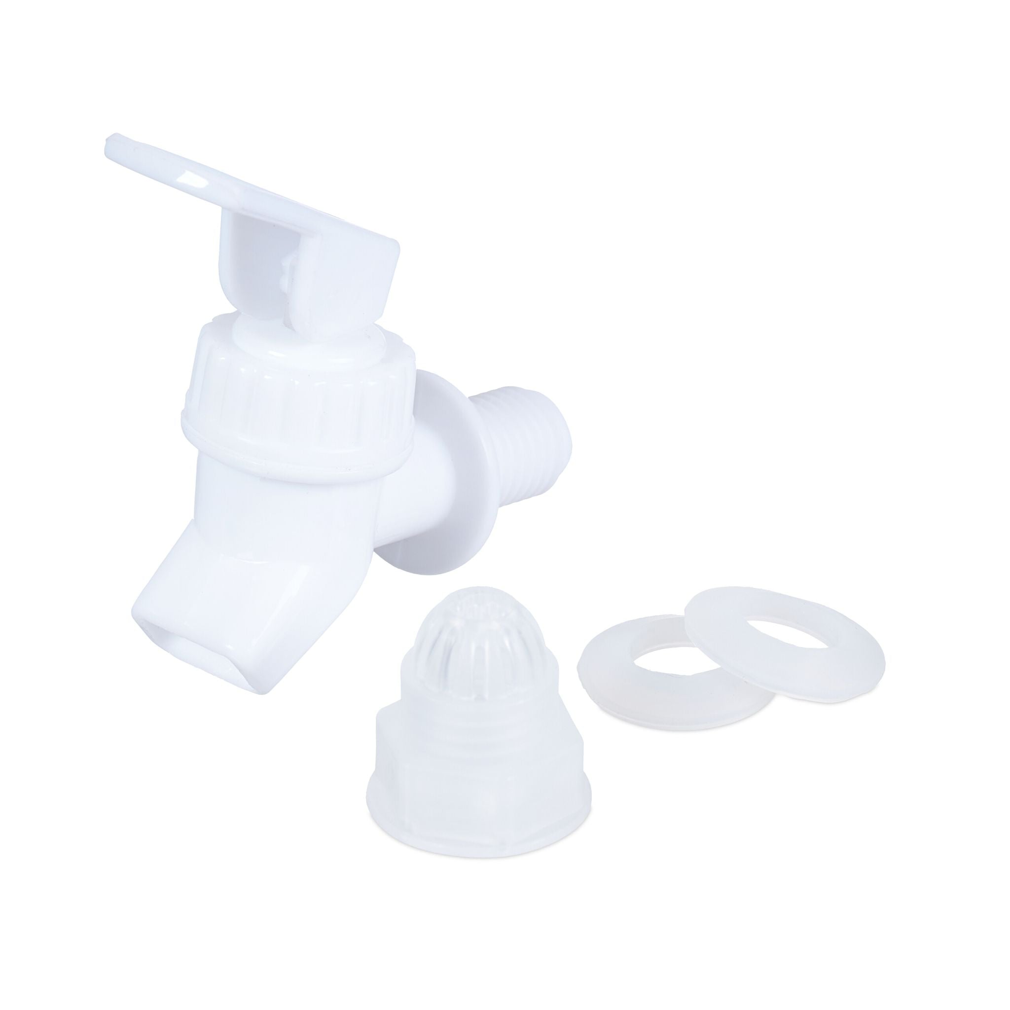 Getränkespender Kühlschrank 3L 2er-Set Weiss-Transparent von Relaxdays