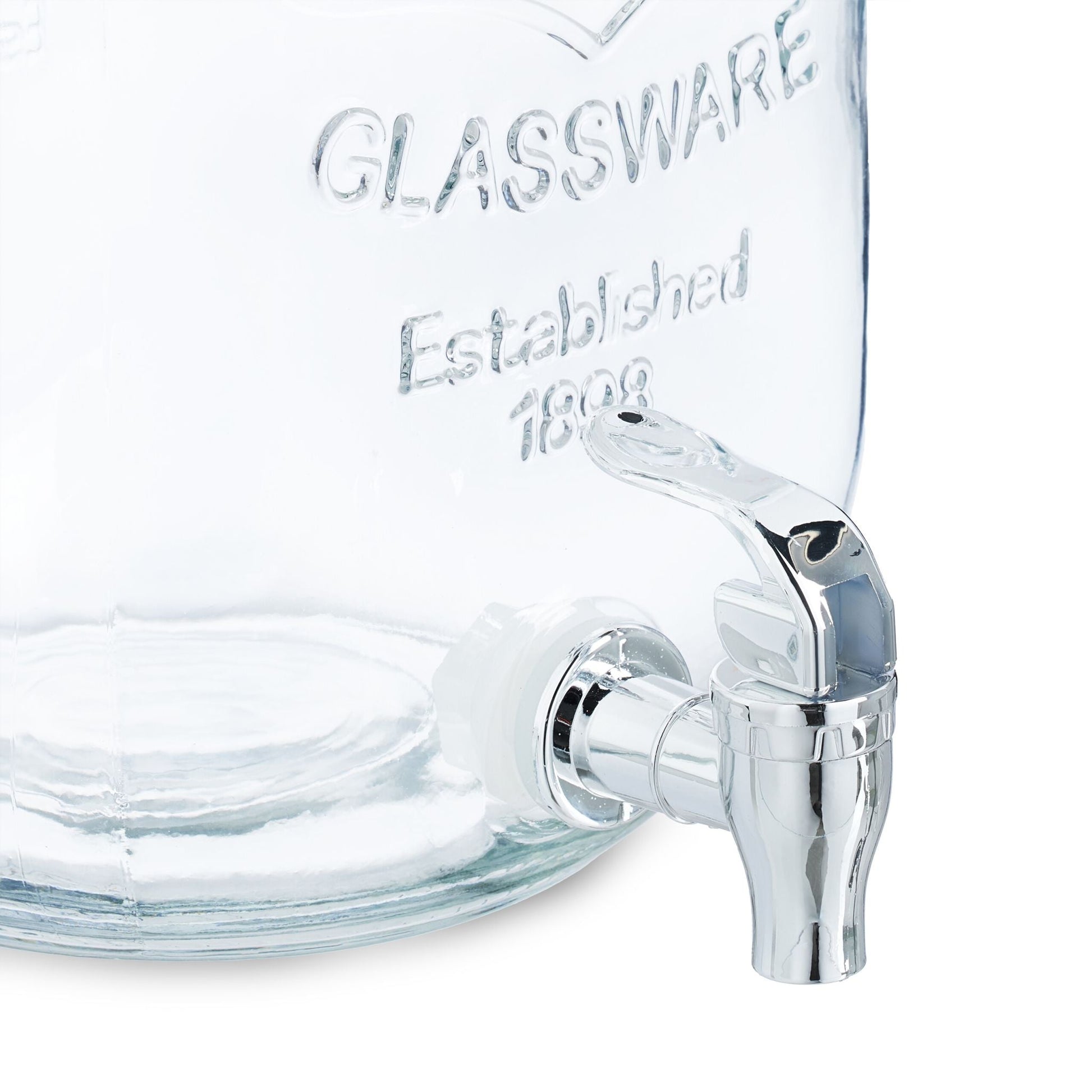Getränkespender 3,5L 2er-Set Silber-Transparent von Relaxdays