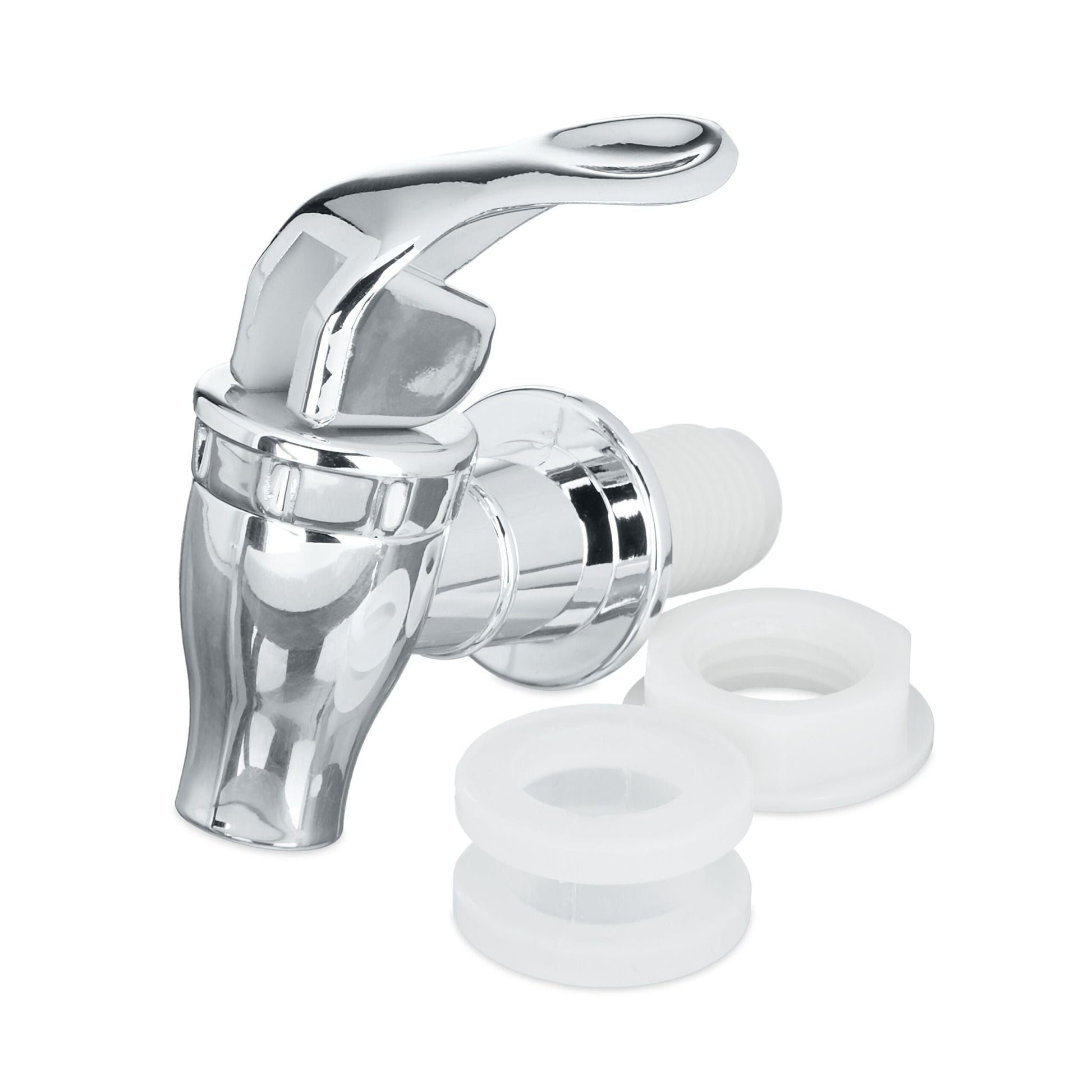 Getränkespender 3,5L 2er-Set Silber-Transparent von Relaxdays