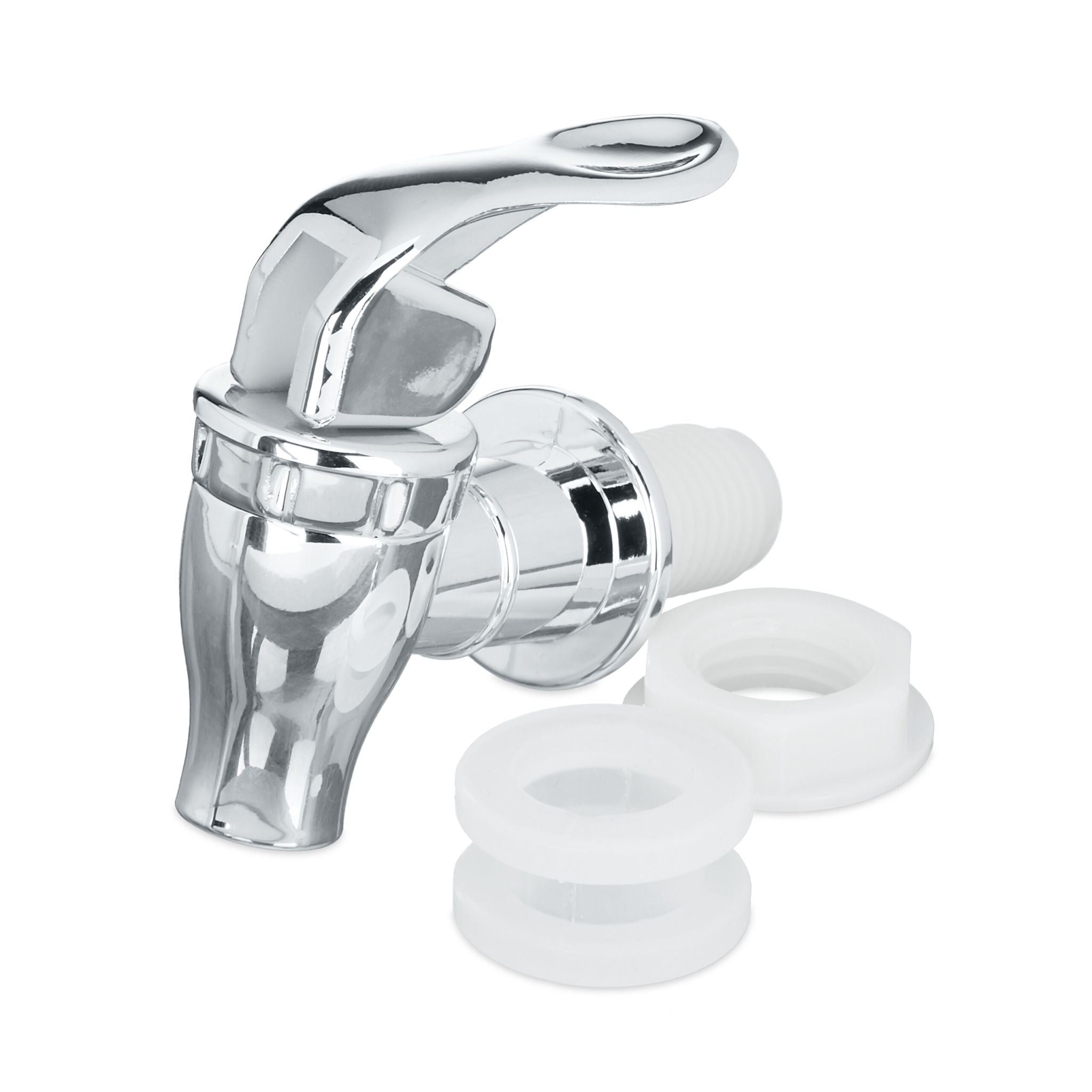 Getränkespender 3,5L 2er-Set Silber-Transparent von Relaxdays