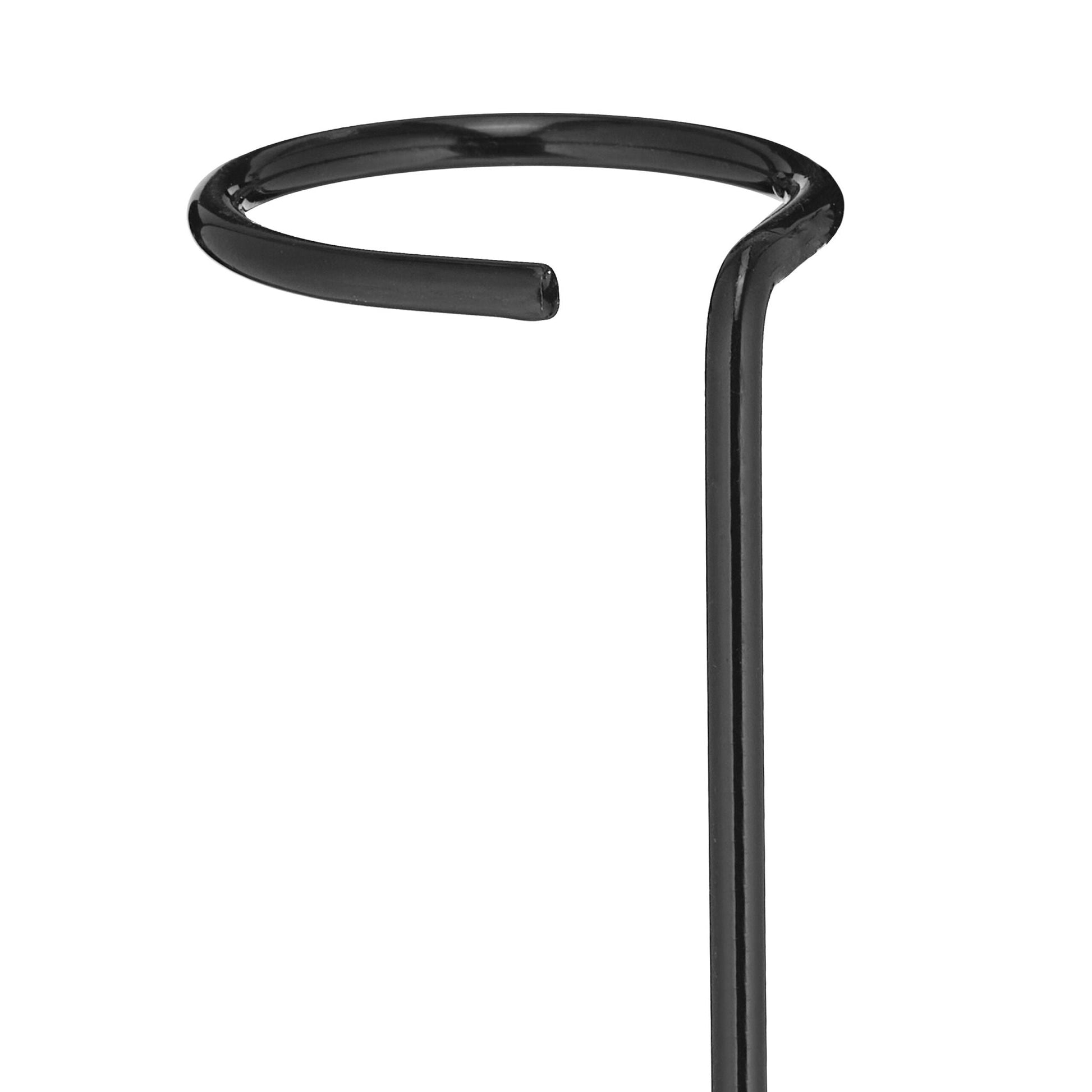 Pflanzstäbe Metall 6er-Set Dunkelgrün-Schwarz von Relaxdays