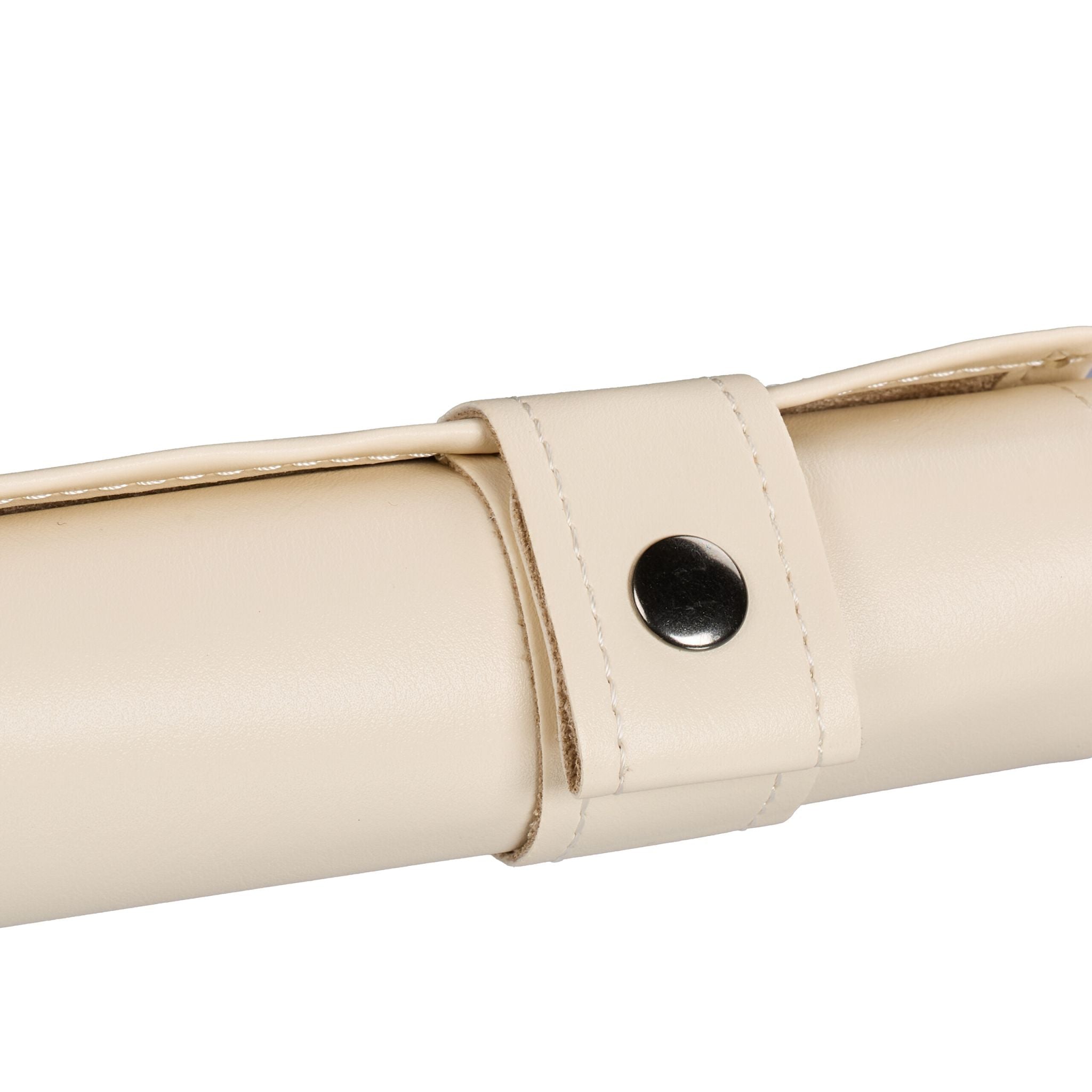 Backgammon zum Aufrollen Beige-Weiss-Schwarz