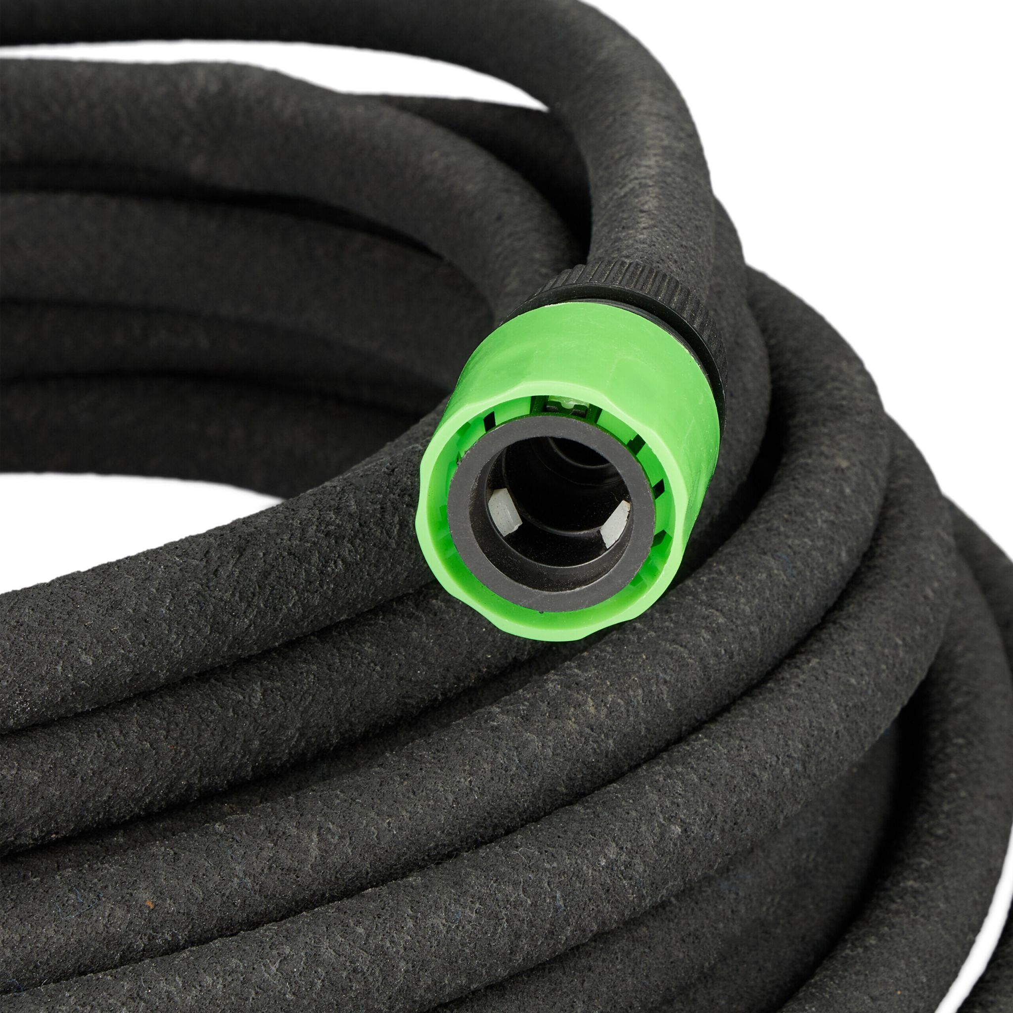 Anschlussfertiger Tropfschlauch Grün-Schwarz von Relaxdays