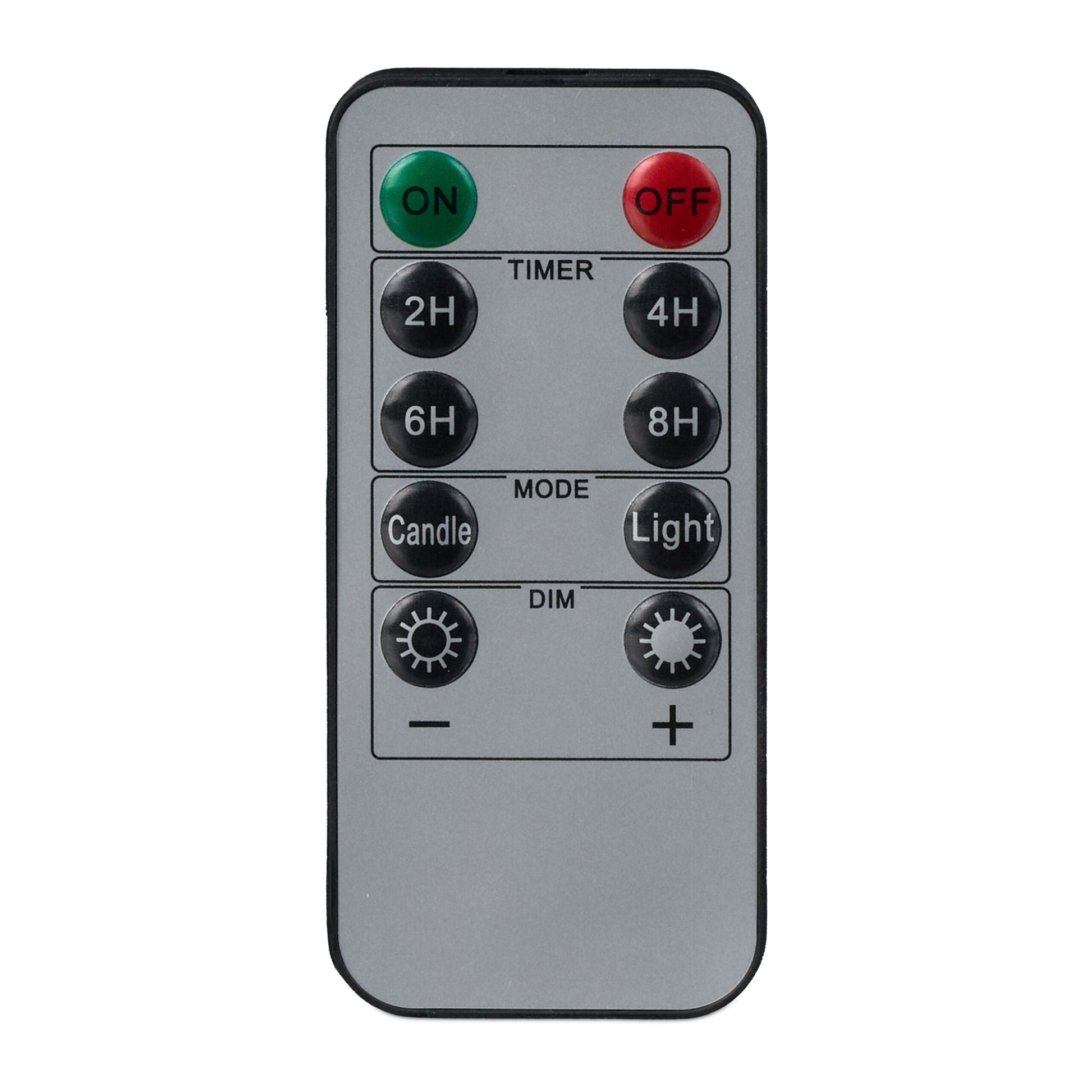 LED Kerzen mit Timer 2er-Set 24,5cm Weiss von Relaxdays