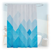 Duschvorhang 180x200cm Weiss-Blau-Hellblau von guteszeug.ch