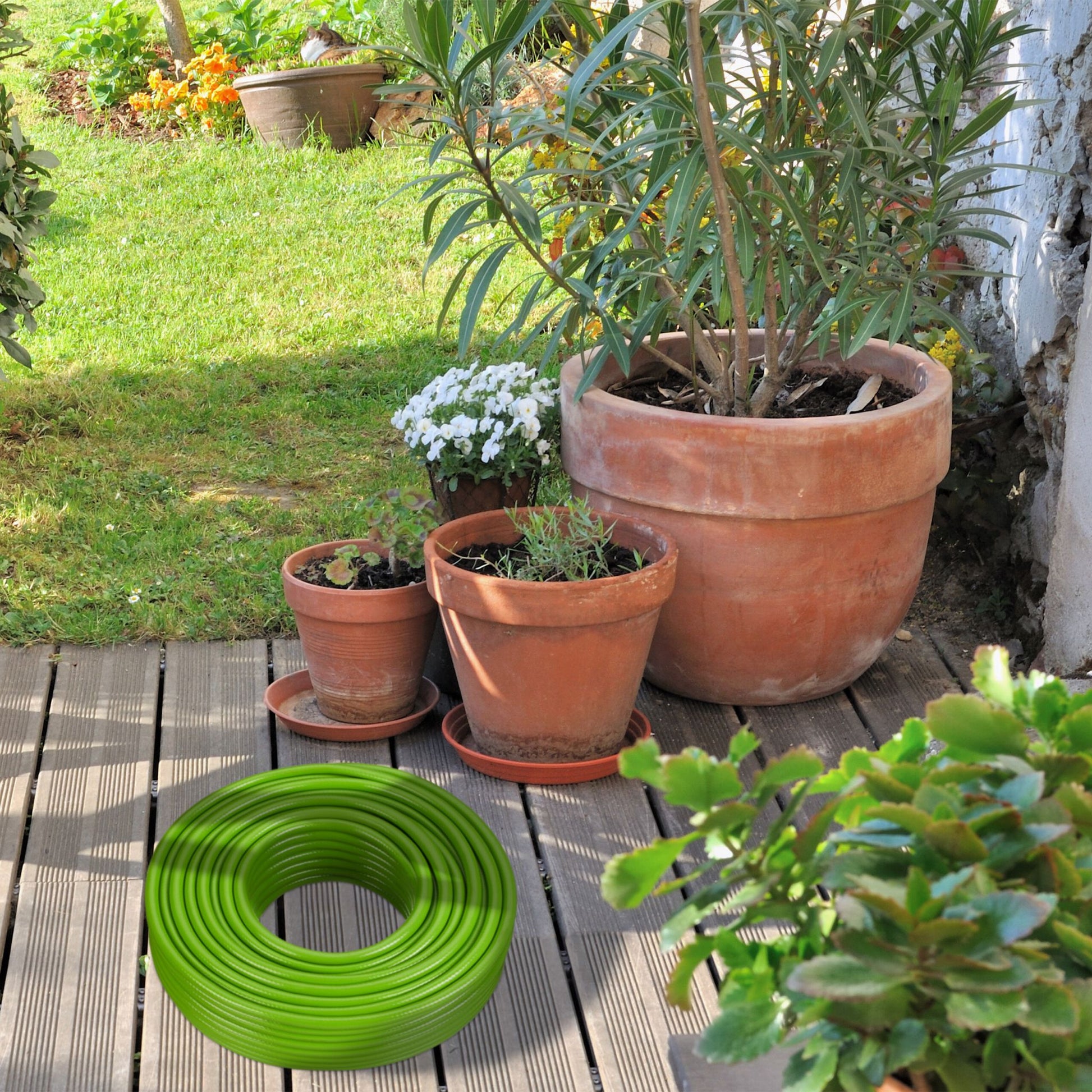 Gartenschlauch 70 m Grün von Relaxdays