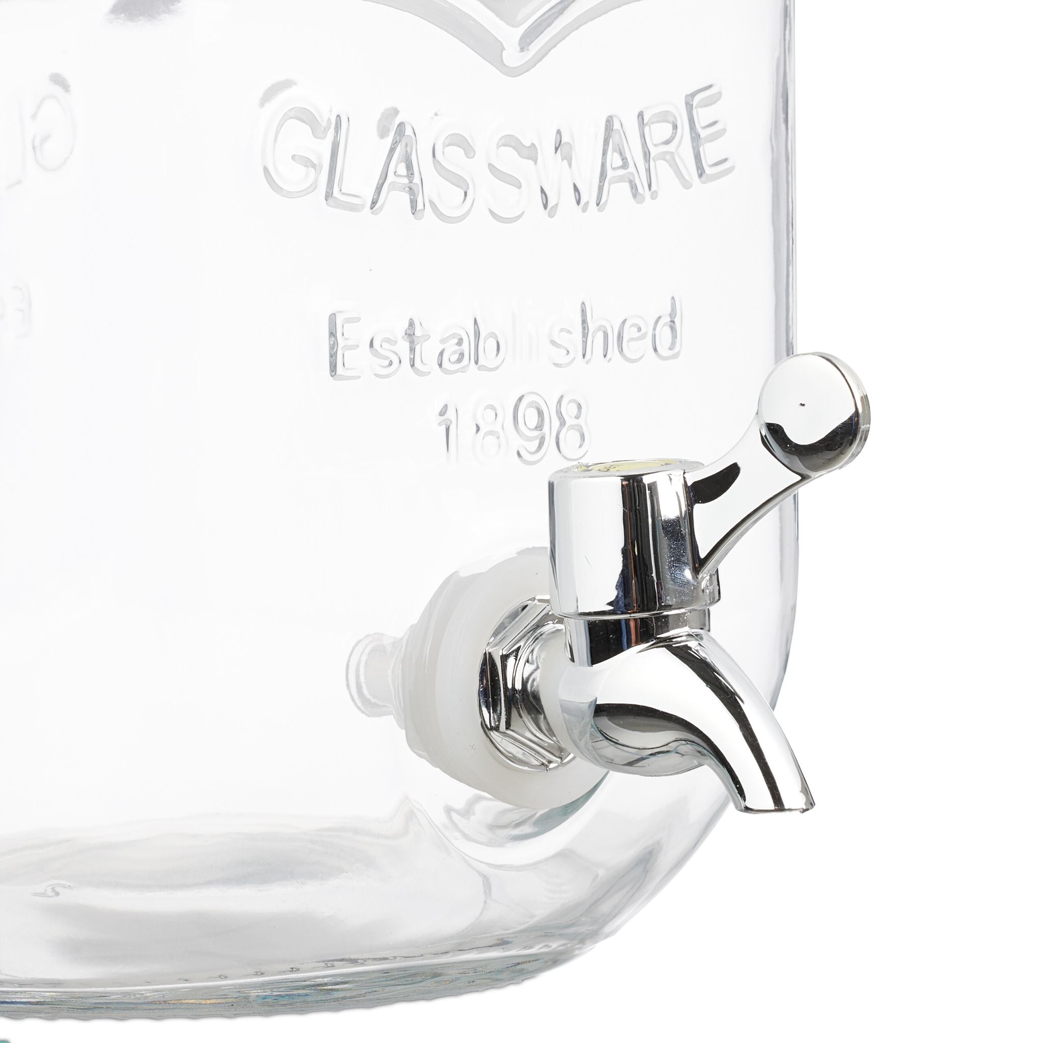 Getränkespender 4L 2er-Set Silber-Transparent von Relaxdays
