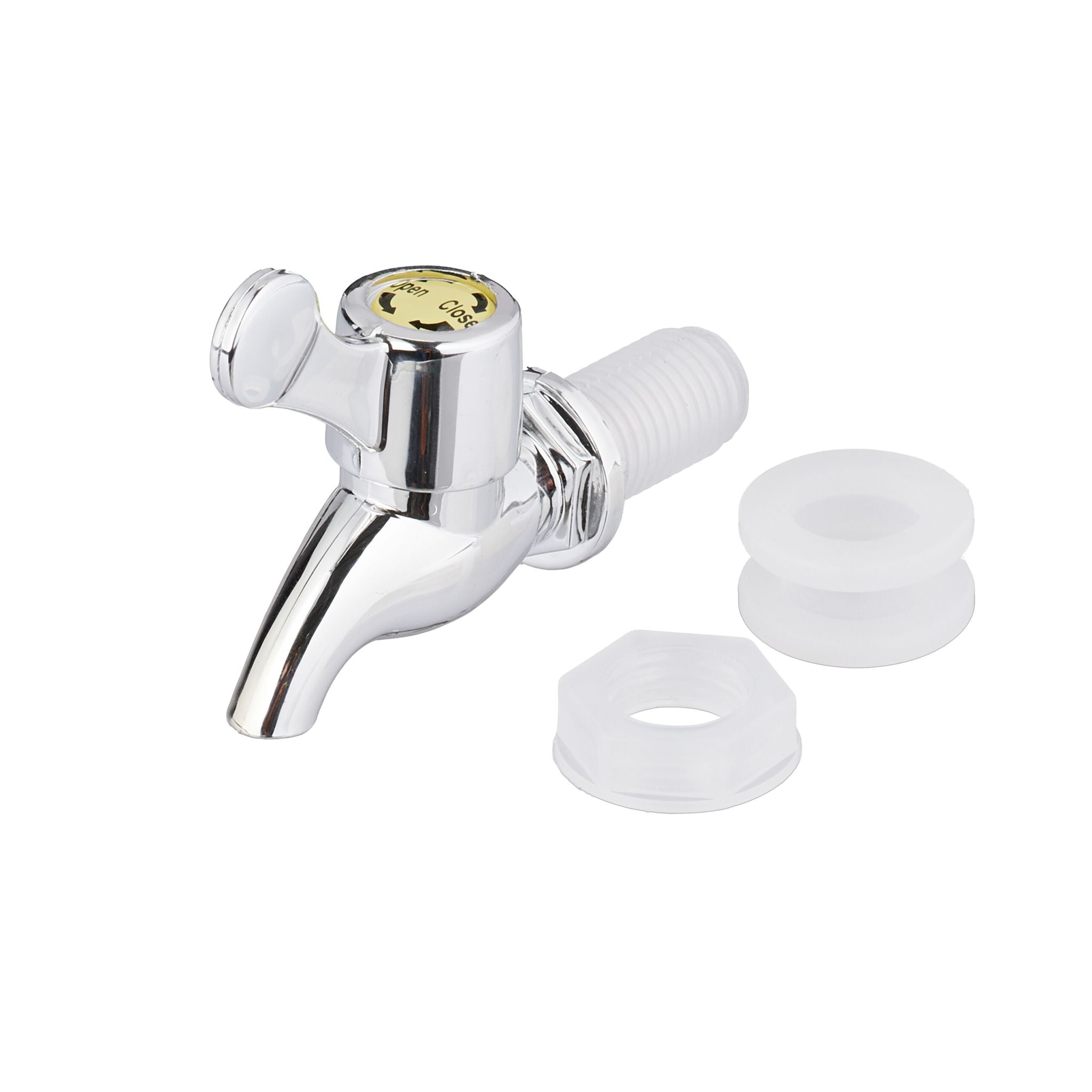 Getränkespender geriffeltes Design Silber-Transparent von Relaxdays
