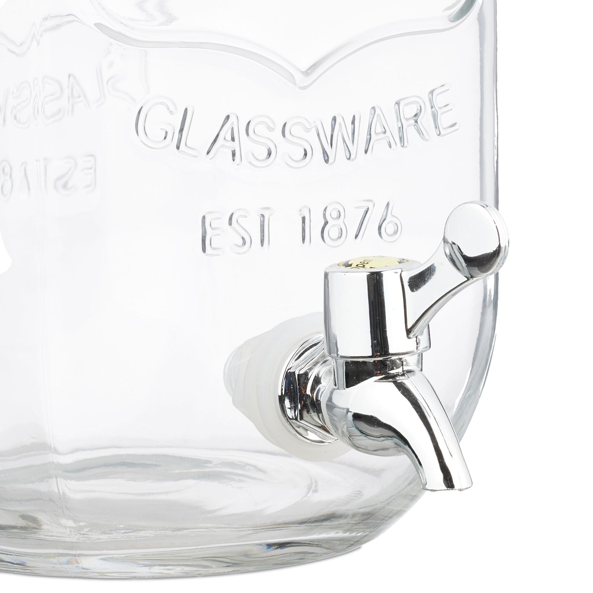 Getränkespender 3,5L 2er-Set Silber-Transparent von Relaxdays