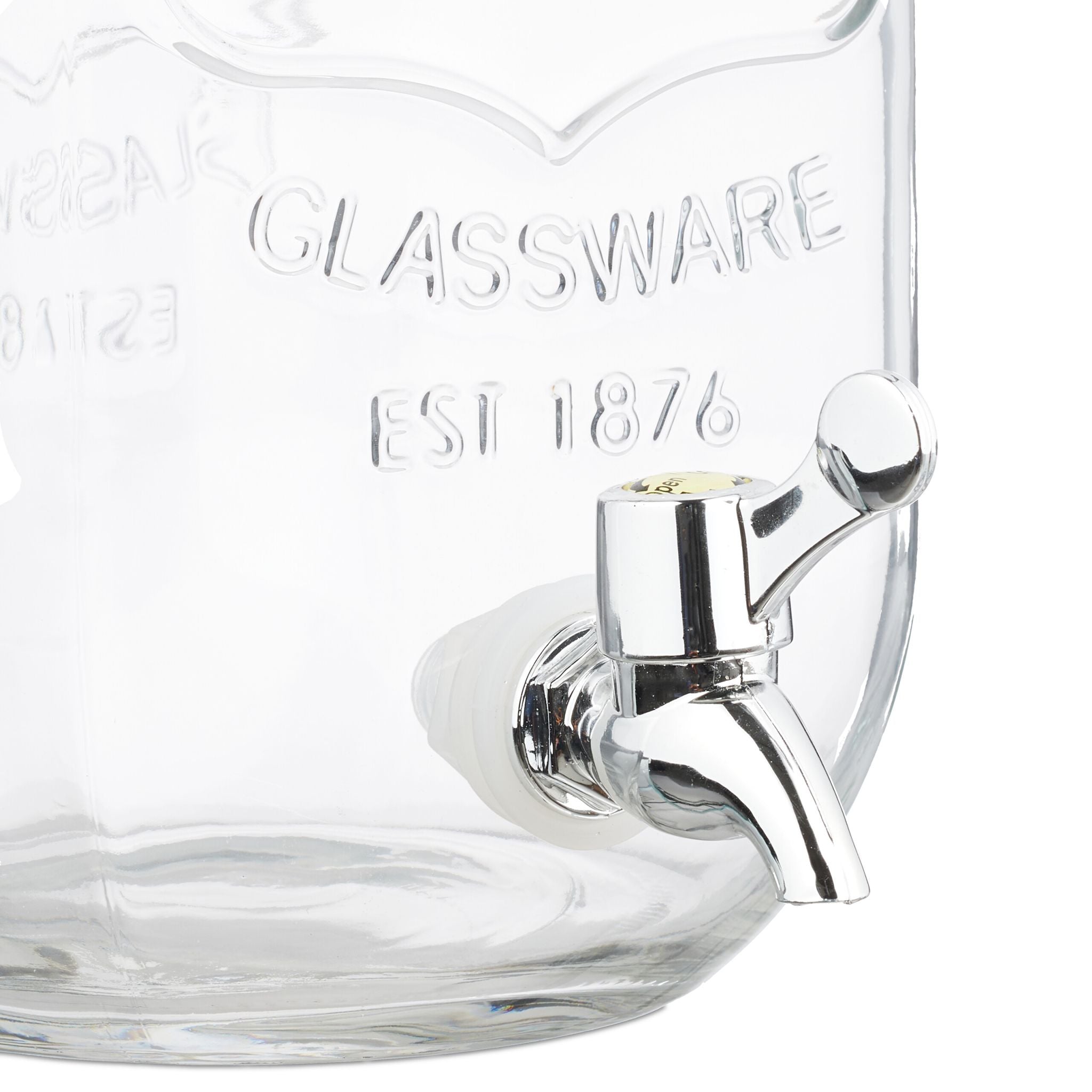 Getränkespender 3,5L 2er-Set Silber-Transparent von Relaxdays