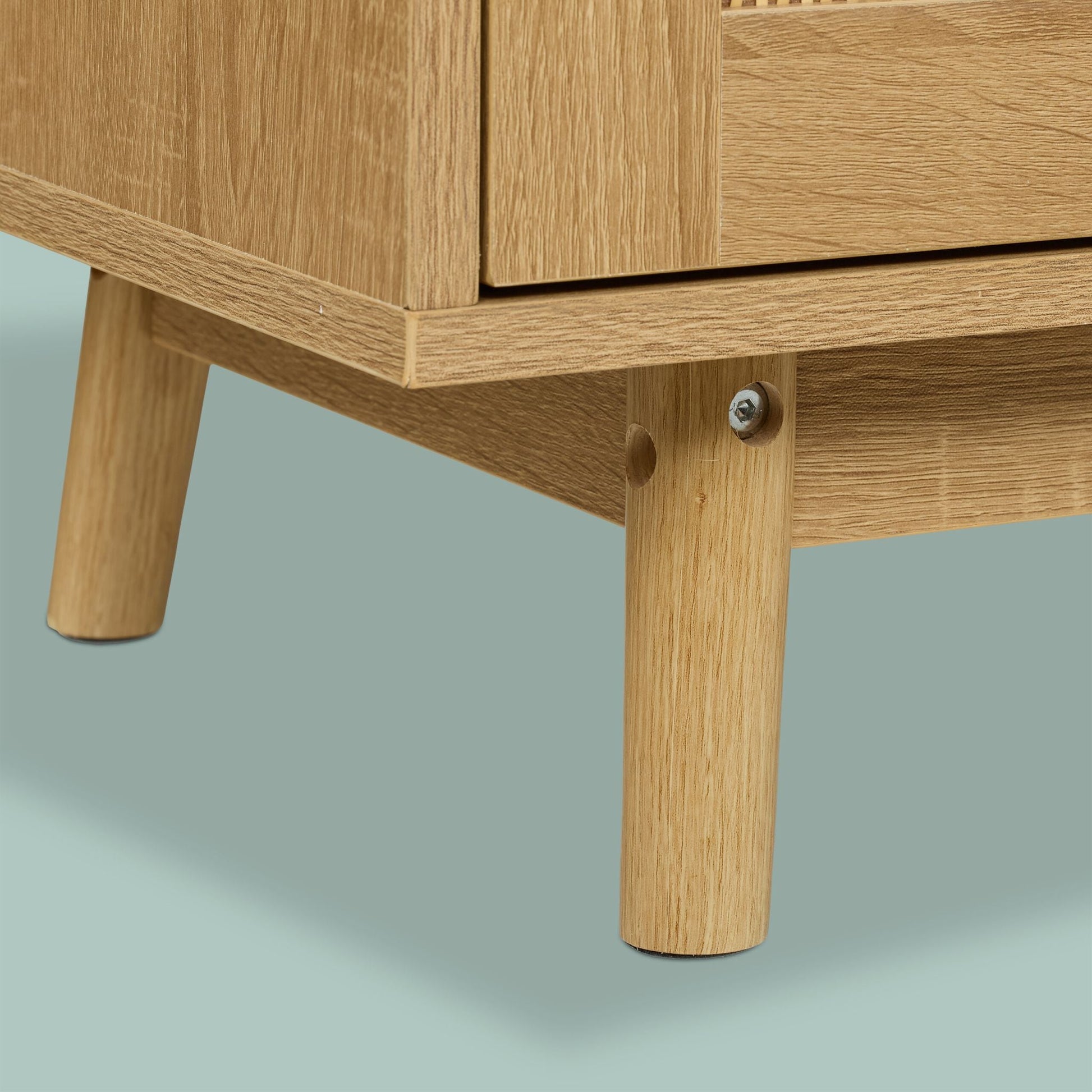 Sideboard Rattan-Design Hellbraun von Relaxdays