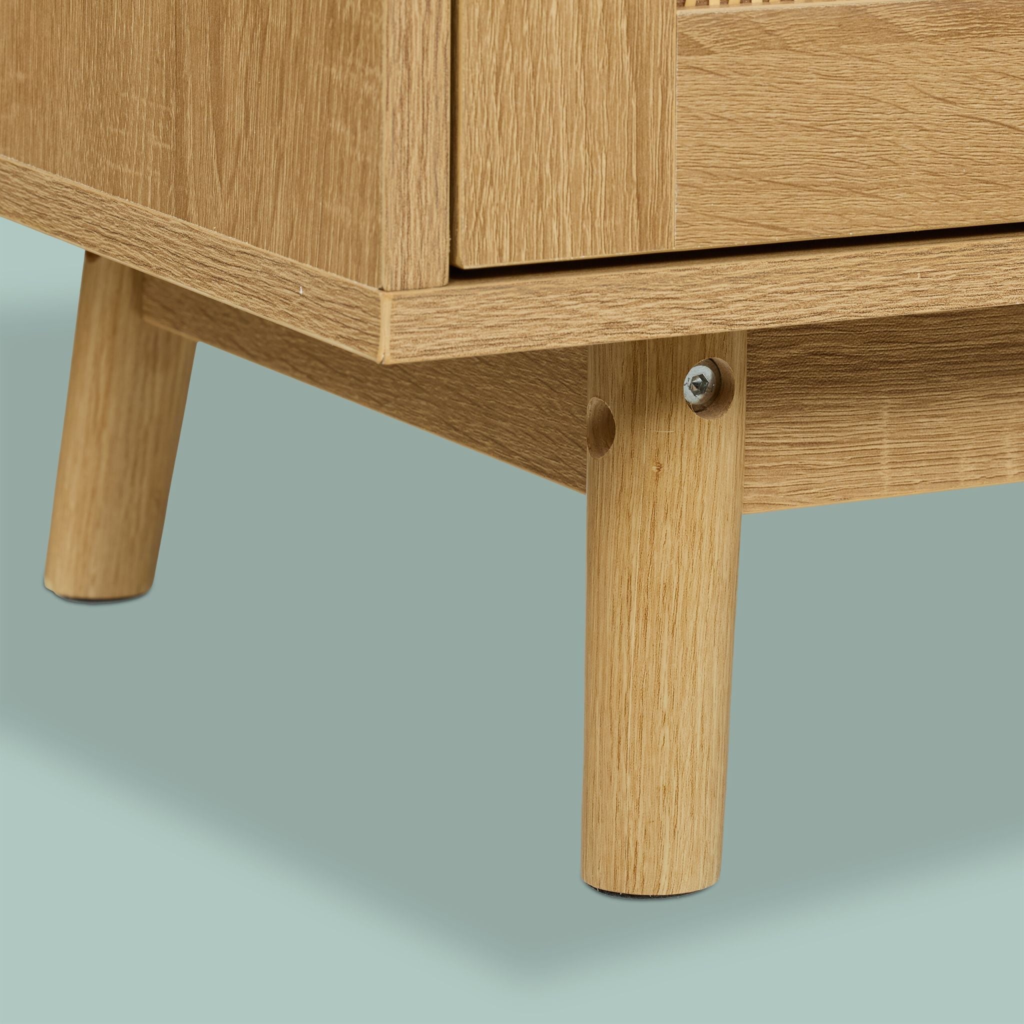 Sideboard Rattan-Design Hellbraun von Relaxdays