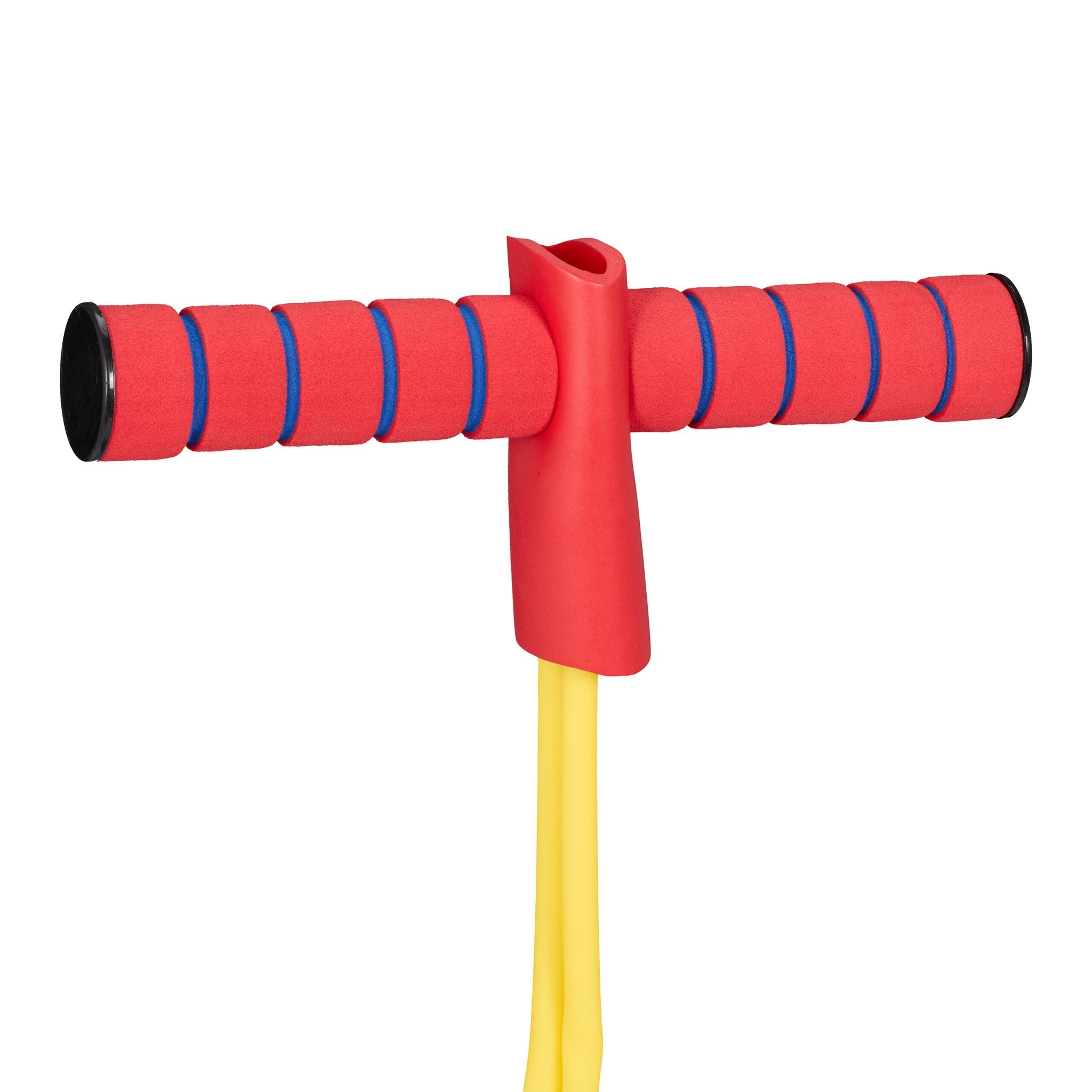 Schaumstoff Pogo Jumper für Kinder Blau-Gelb-Rot von Relaxdays