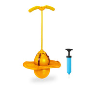 Pogo Ball mit Griffen für Kinder Gelb-Schwarz von Relaxdays