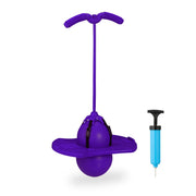 Pogo Ball mit Griffen für Kinder Lila-Schwarz von Relaxdays