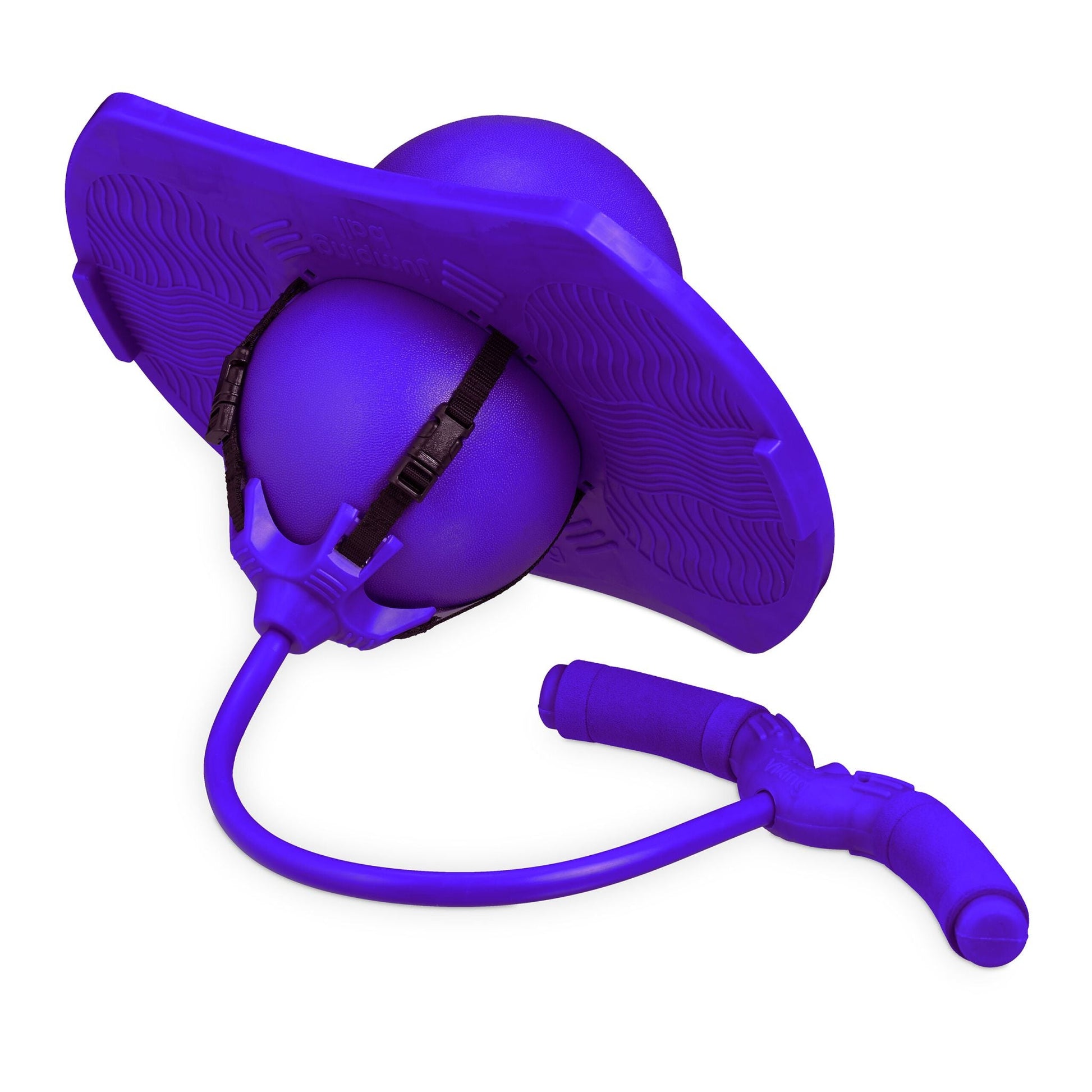Pogo Ball mit Griffen für Kinder Lila-Schwarz von Relaxdays