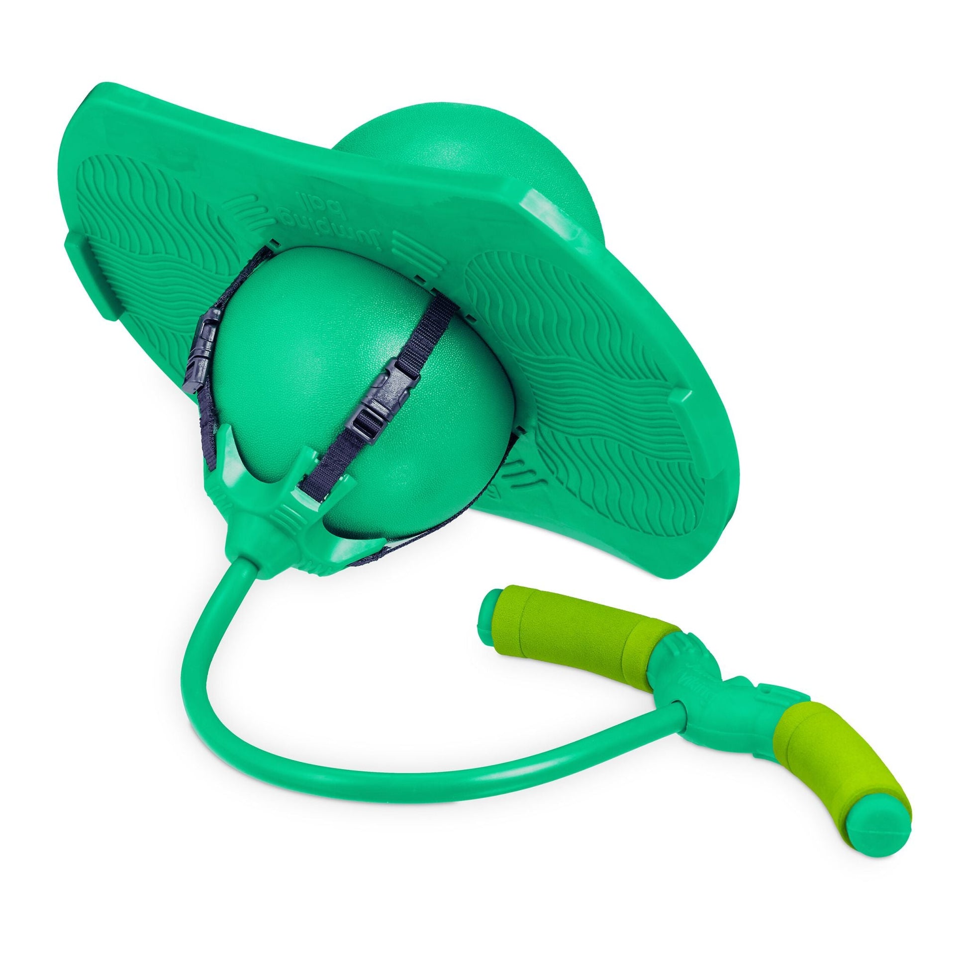 Pogo Ball mit Griffen für Kinder Grün-Schwarz von Relaxdays