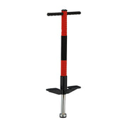 Pogo Stick für Kinder bis 35 kg Rot-Schwarz-Silber von Relaxdays