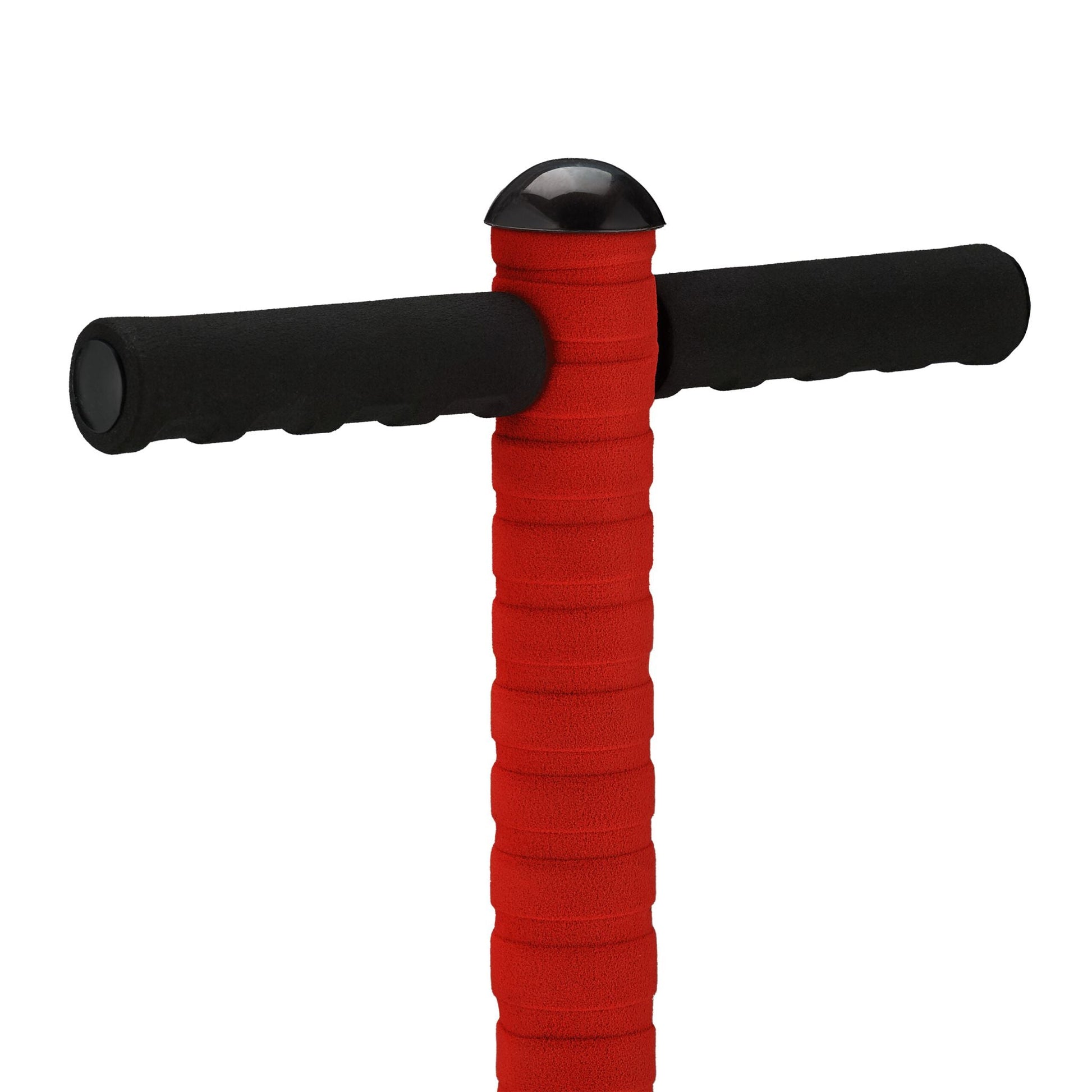 Pogo Stick für Kinder bis 35 kg Rot-Schwarz-Silber von Relaxdays