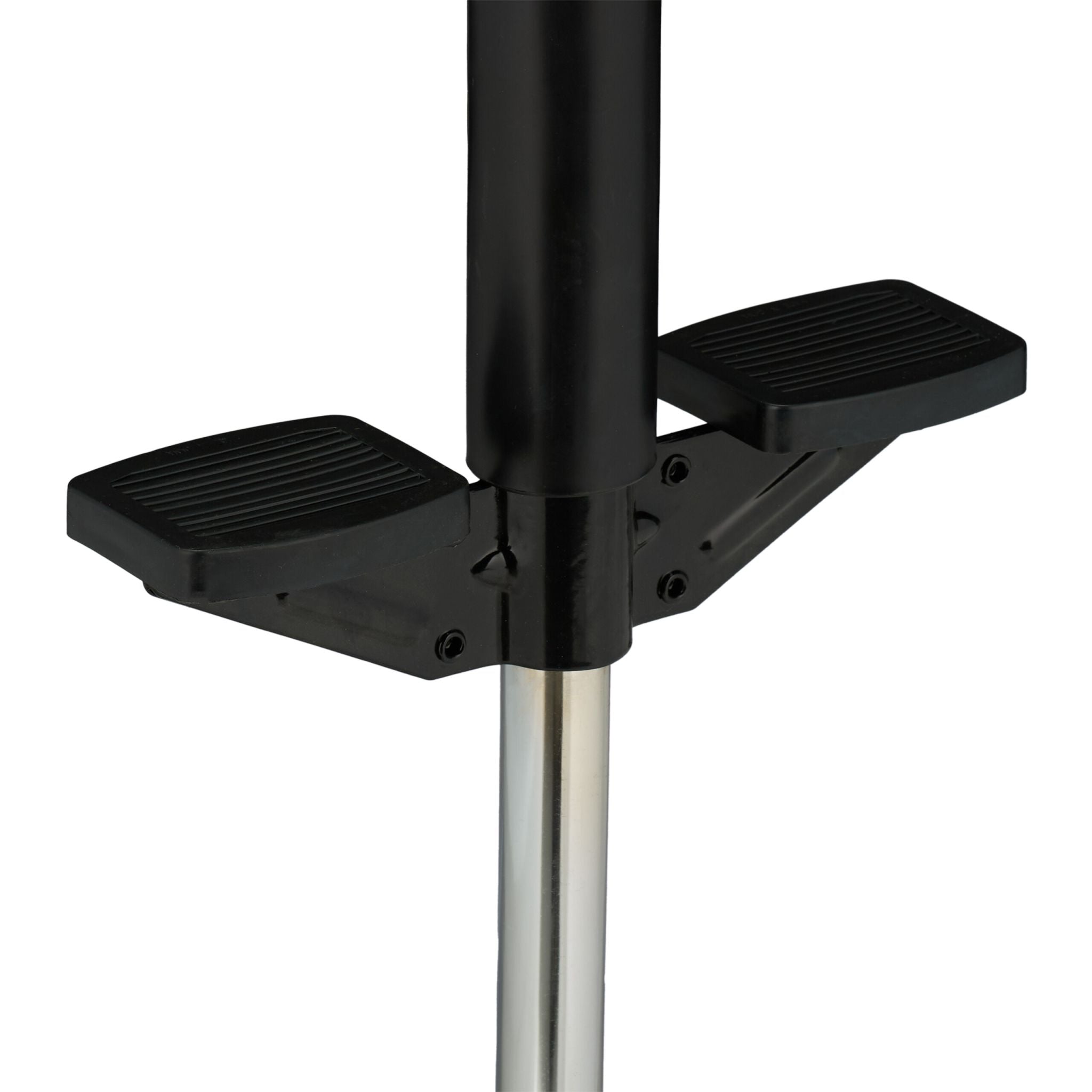 Pogo Stick für Kinder bis 35 kg Rot-Schwarz-Silber von Relaxdays