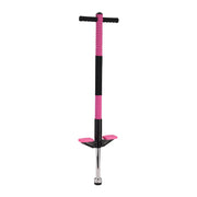 Pogo Stick für Kinder bis 35 kg Pink-Schwarz-Silber von Relaxdays