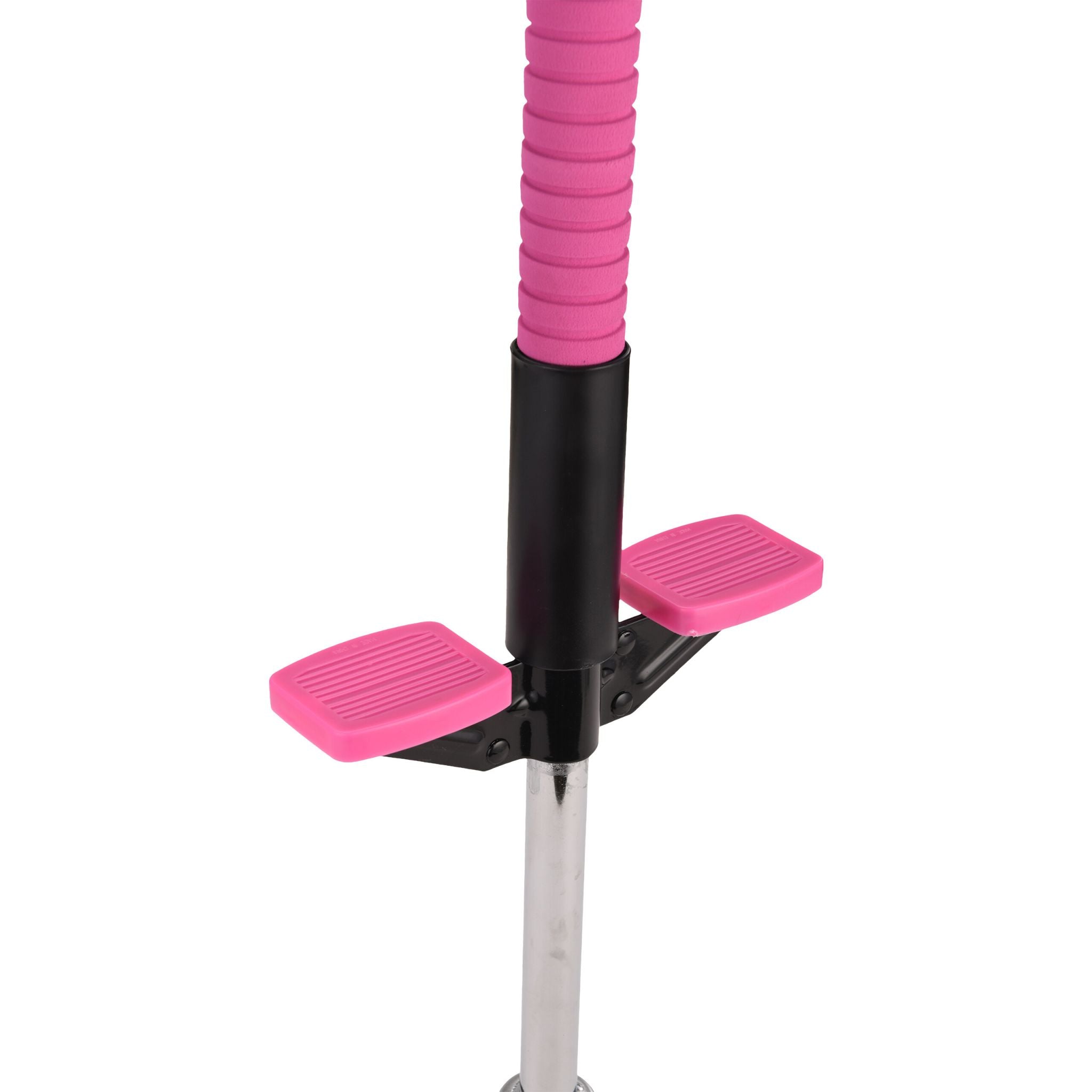 Pogo Stick für Kinder bis 35 kg Pink-Schwarz-Silber von Relaxdays