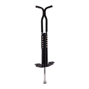 Pogo Stick für Kinder bis 60 kg Schwarz-Silber von Relaxdays