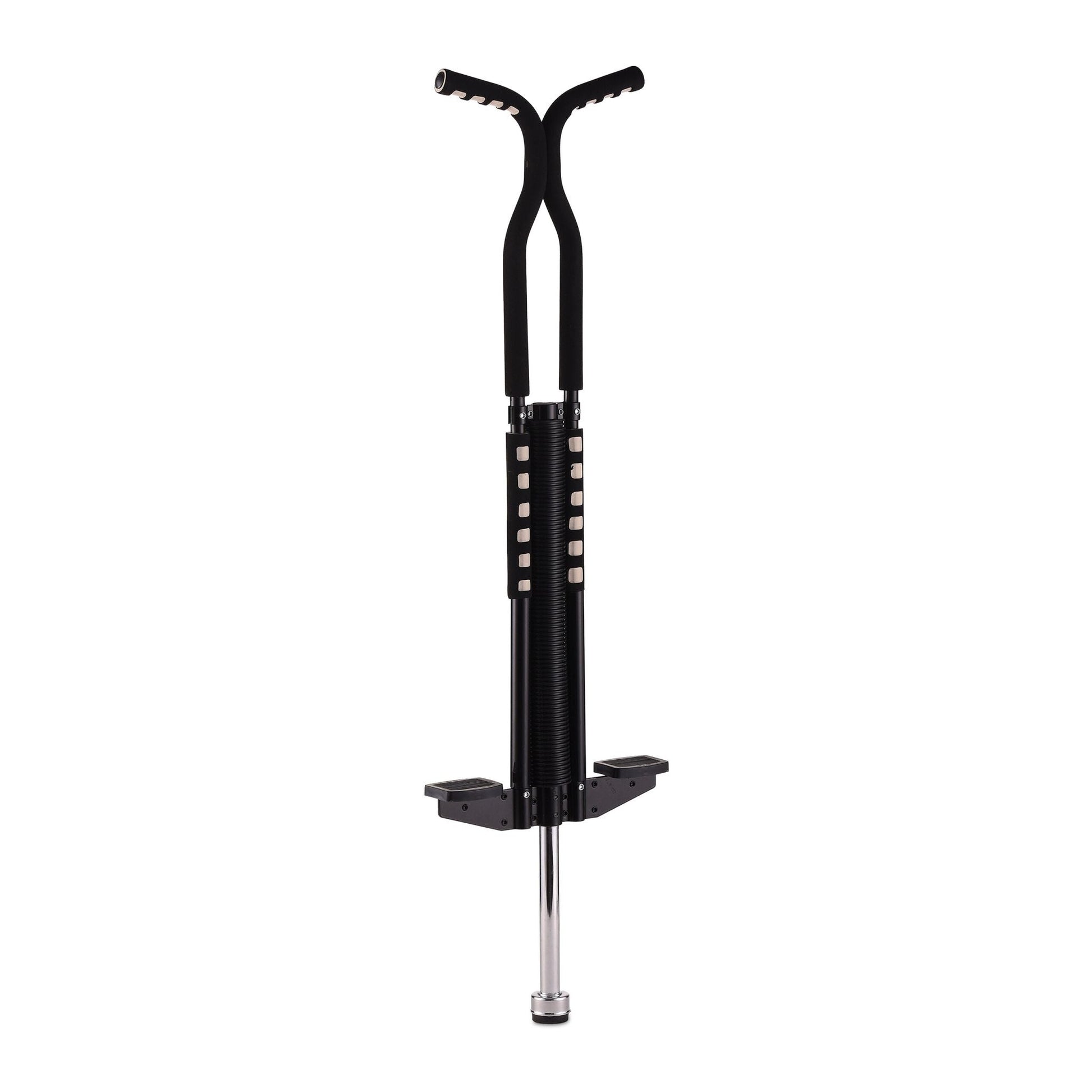 Pogo Stick für Kinder bis 60 kg Schwarz-Silber von Relaxdays