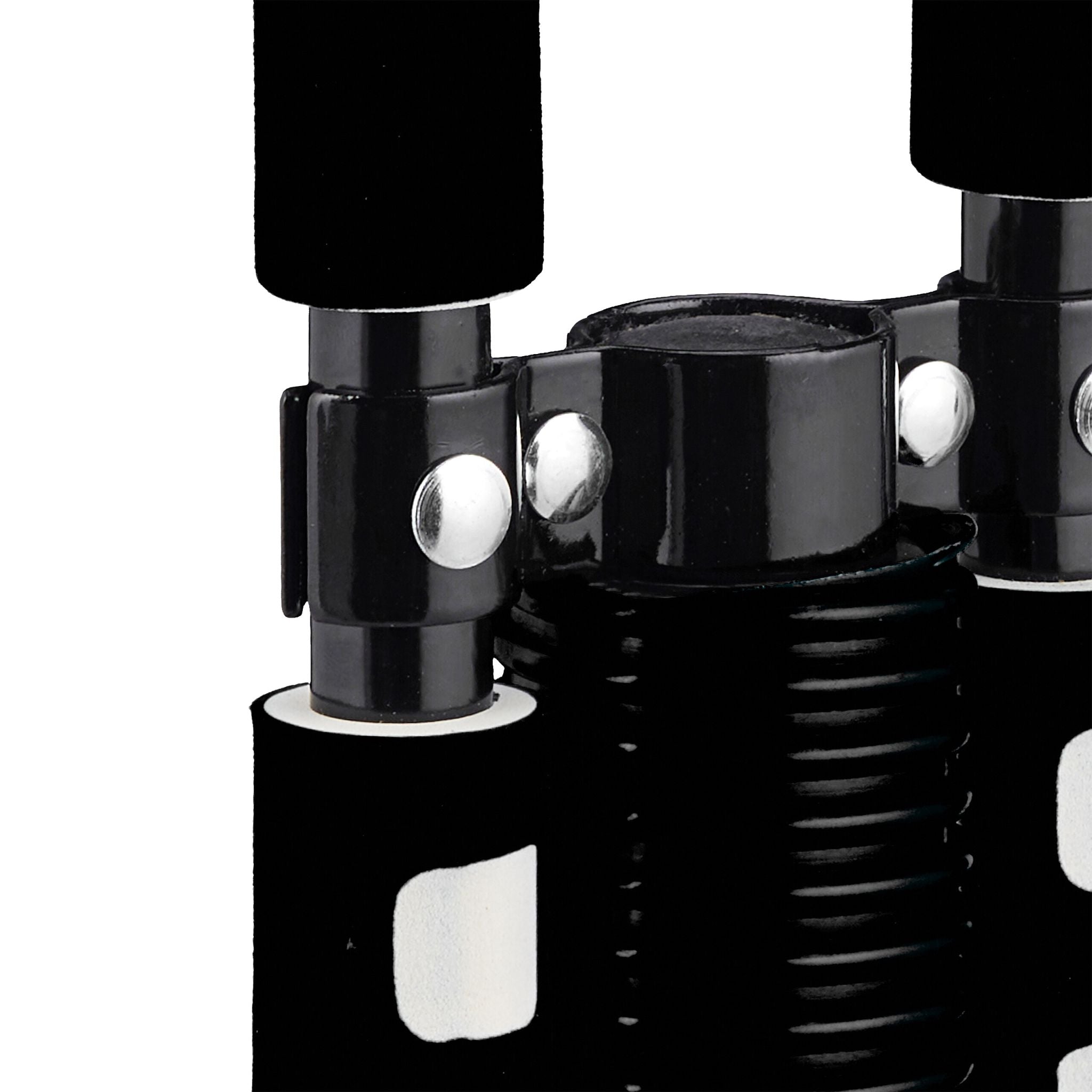 Pogo Stick für Kinder bis 60 kg Schwarz-Silber von Relaxdays