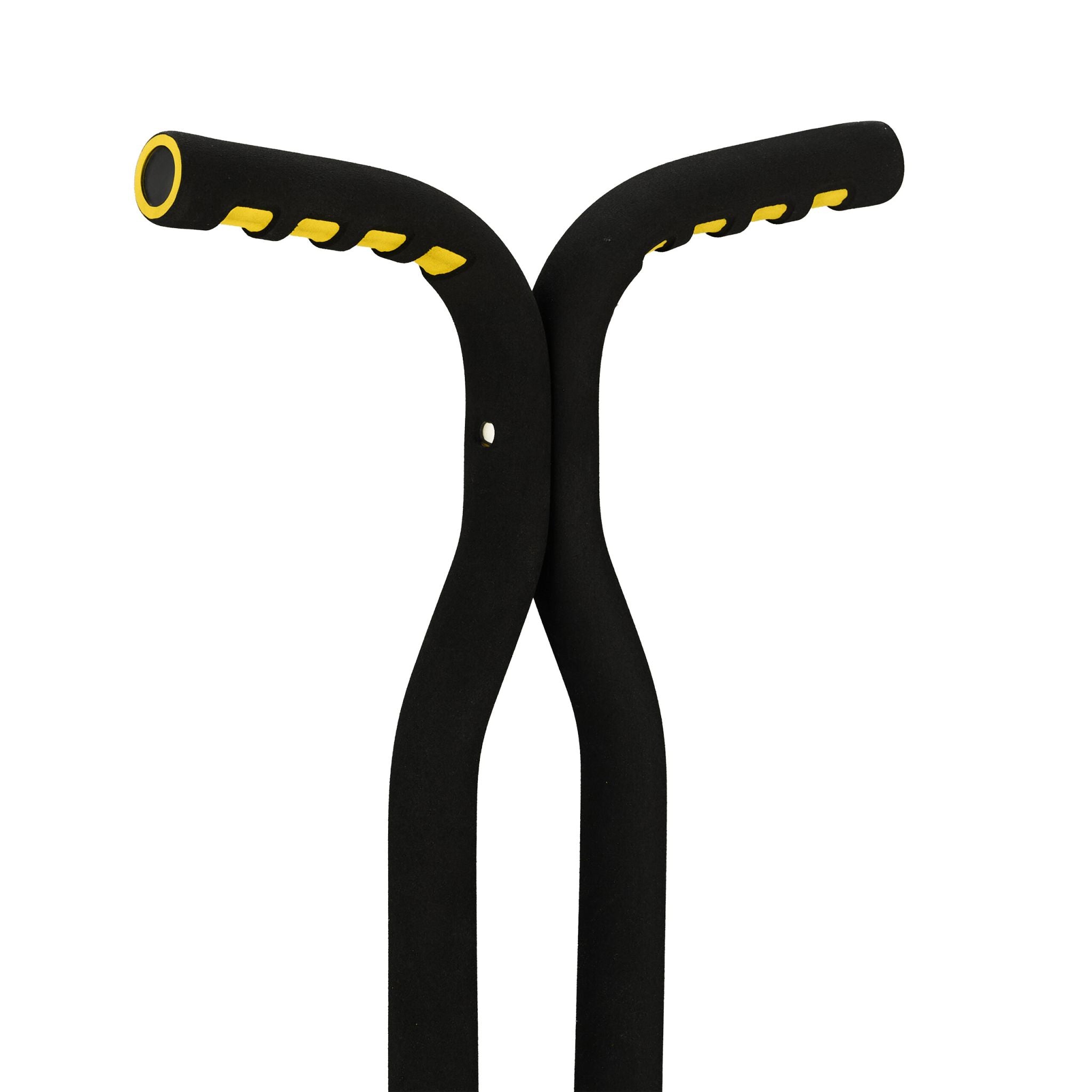Pogo Stick für Kinder bis 60 kg Gelb-Schwarz-Silber von Relaxdays