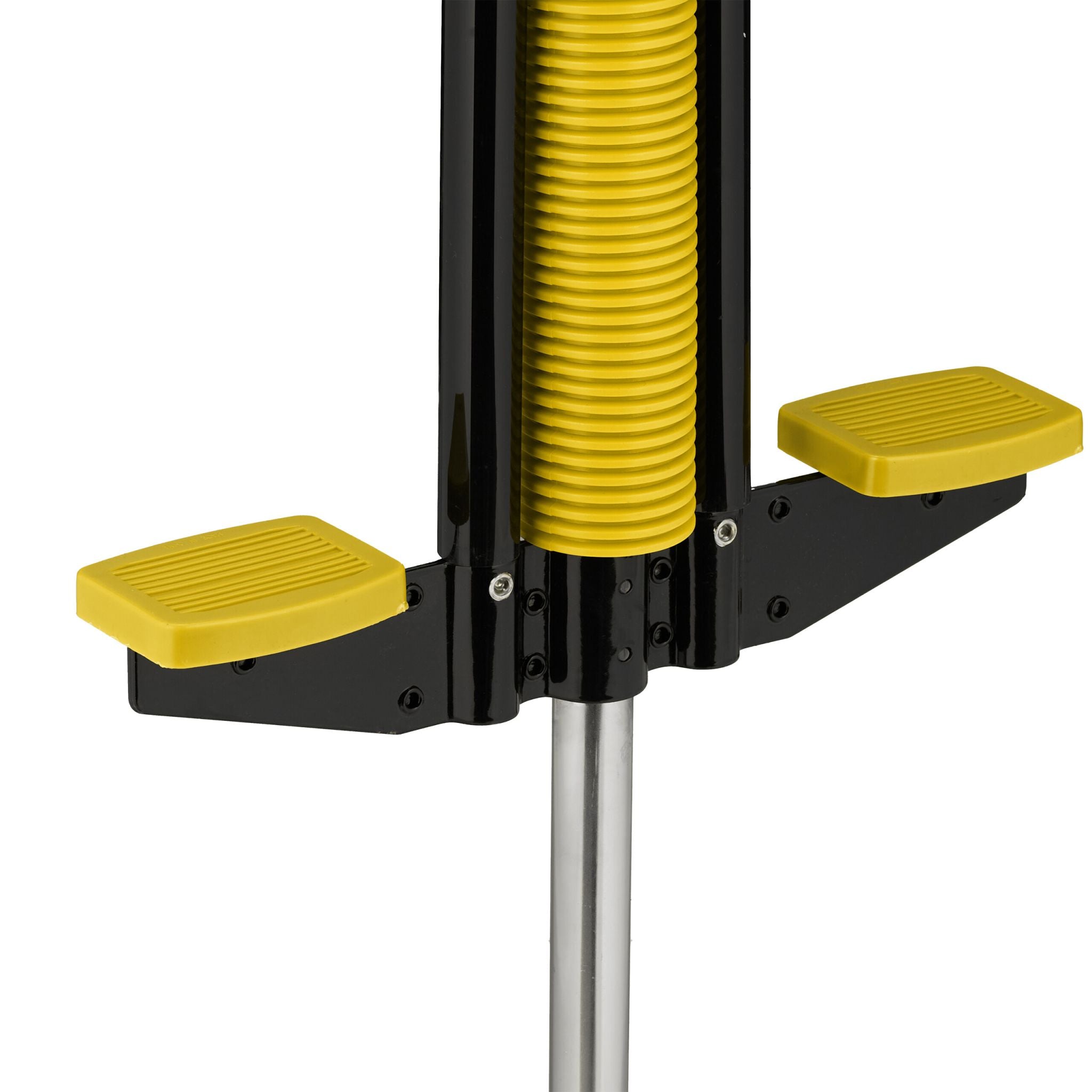 Pogo Stick für Kinder bis 60 kg Gelb-Schwarz-Silber von Relaxdays