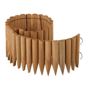 Rasenkante Holz 20cm hoch Hellbraun von Relaxdays