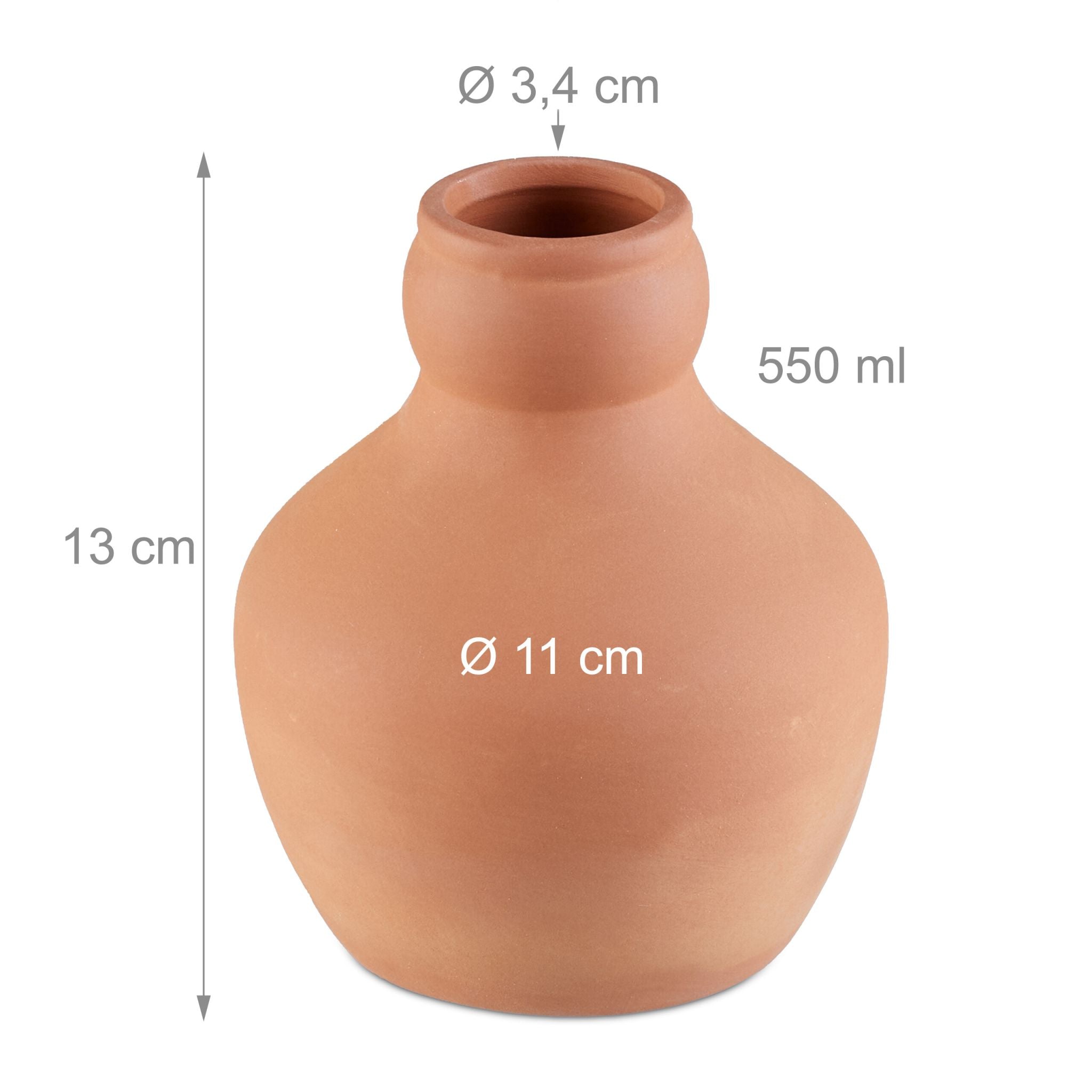 Ollas zur Bewässerung 550 ml 3er-Set Hellbraun von Relaxdays