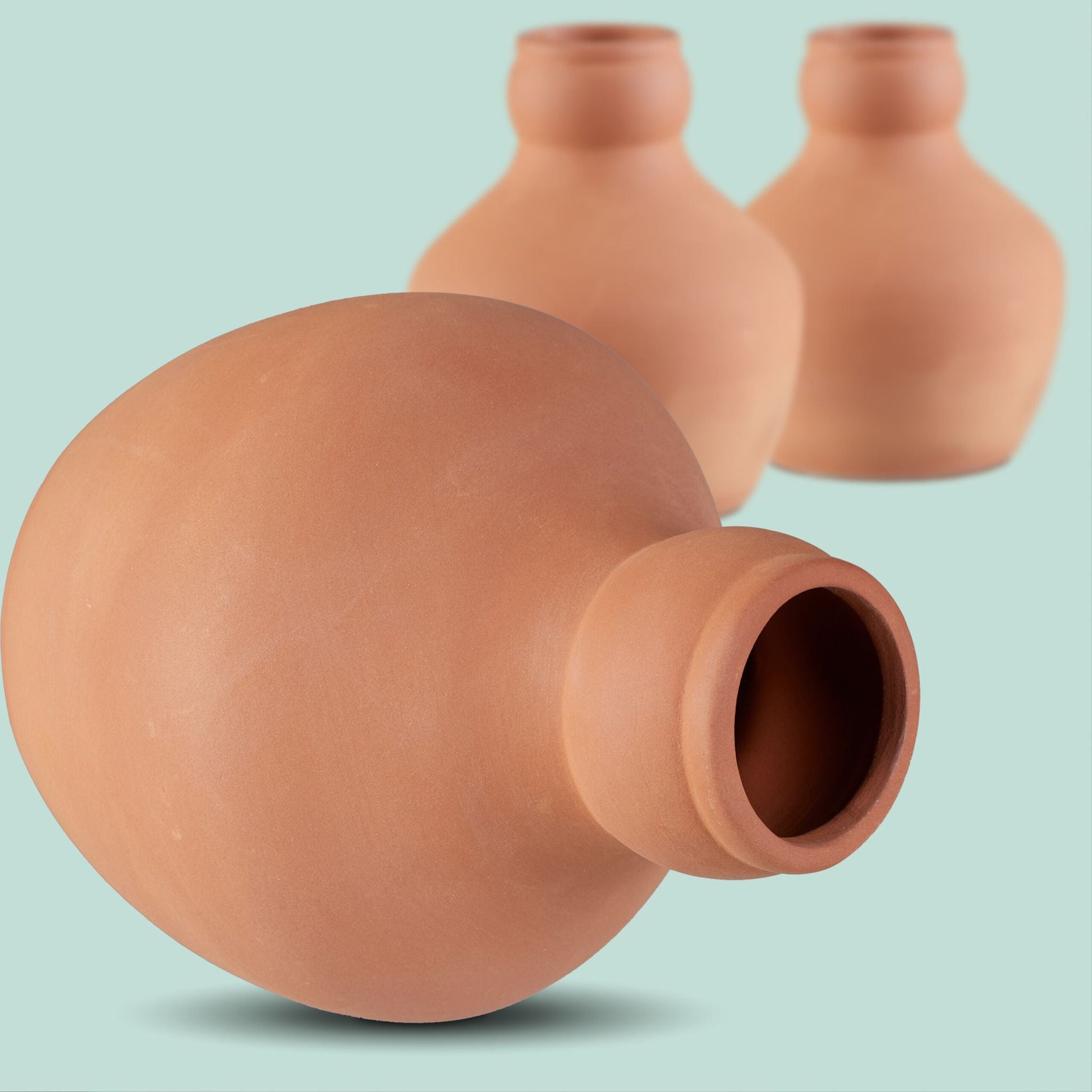 Ollas zur Bewässerung 550 ml 3er-Set Hellbraun von Relaxdays