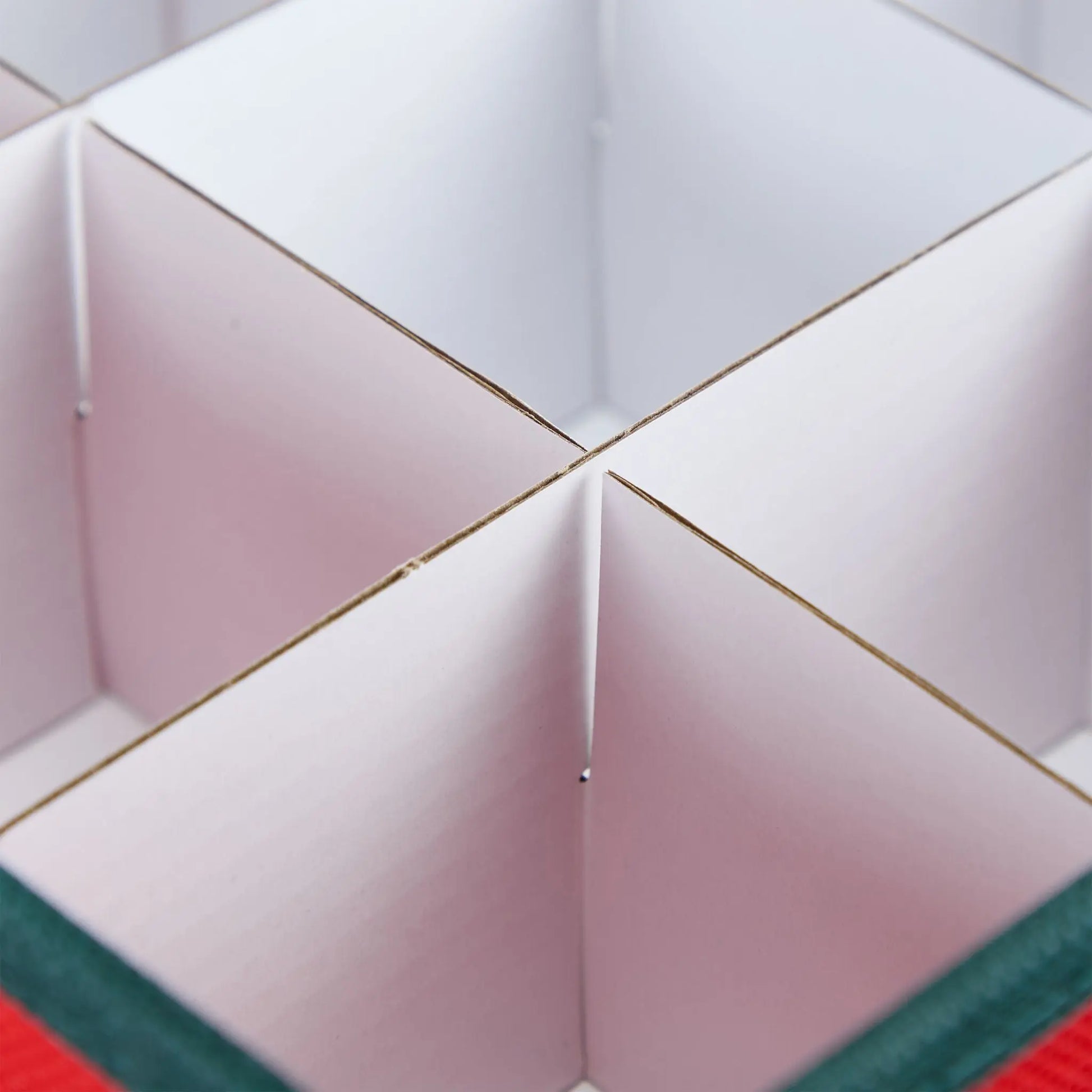 Weihnachtskugel Aufbewahrungsbox Weiss-Rot-Dunkelgrün Grösse M von Relaxdays
