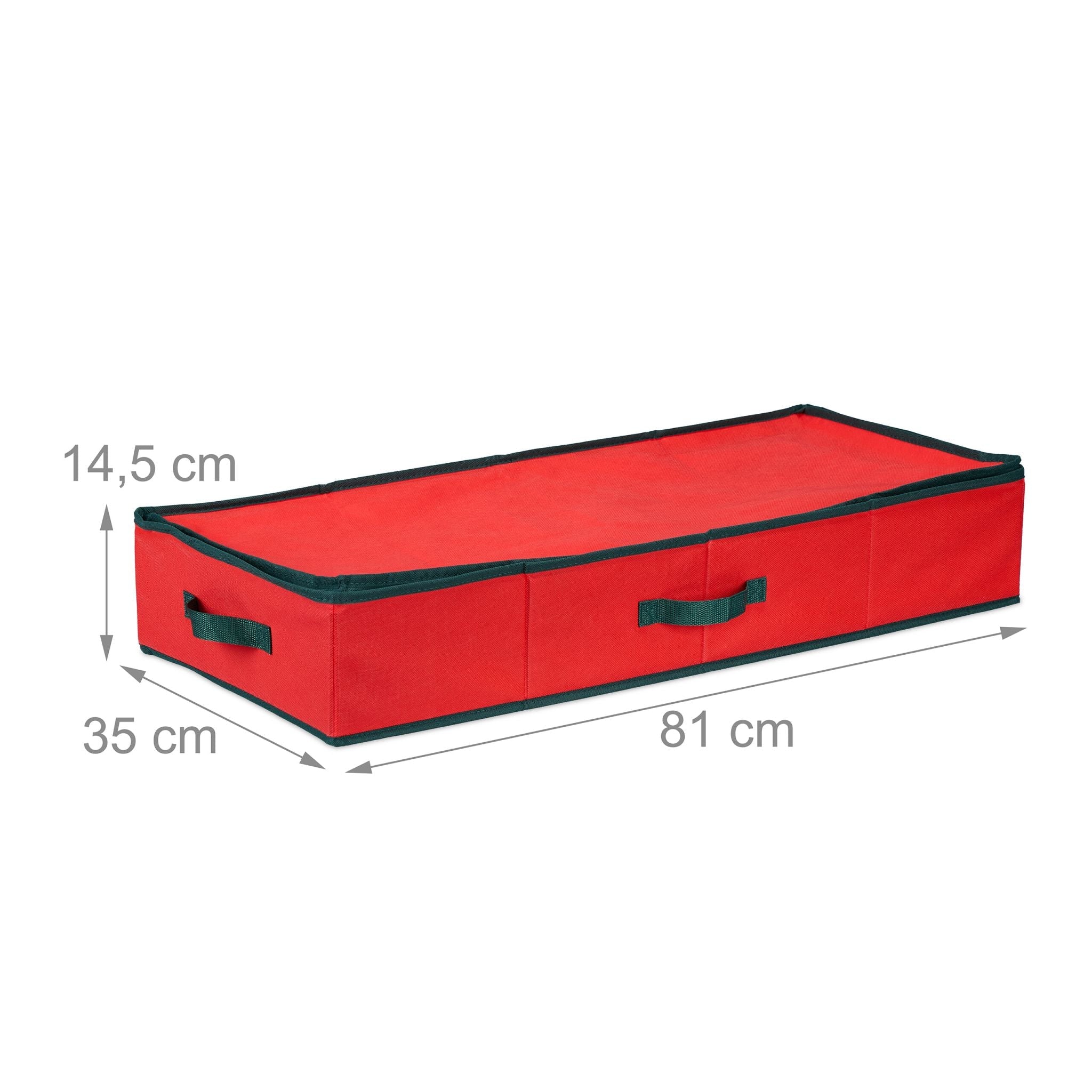 Geschenkpapier Aufbewahrungsbox Rot-Schwarz von Relaxdays