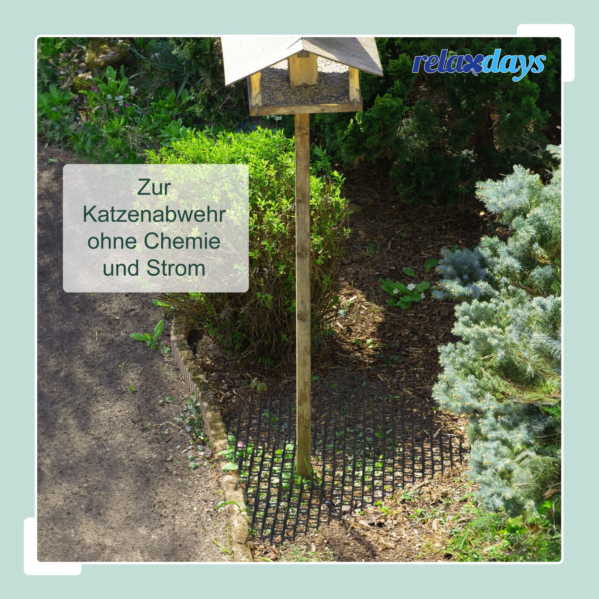 Dornengitter 6er-Set Schwarz von Relaxdays
