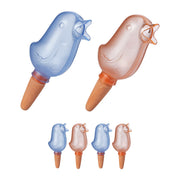 Tonkegel Vogel Set Blau-Hellbraun-Orange von Relaxdays