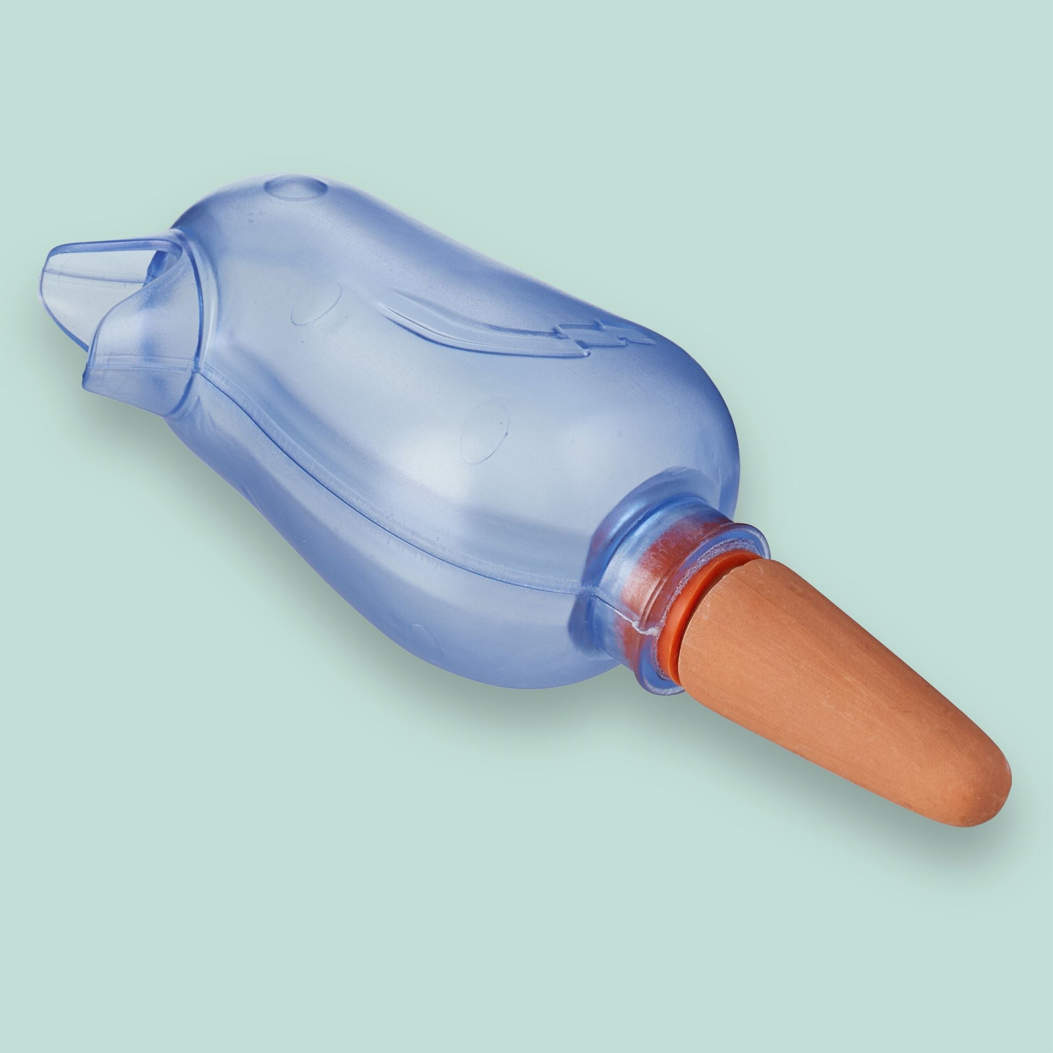 Tonkegel Vogel Set Blau-Hellbraun-Orange von Relaxdays