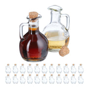 Flaschen zum Befüllen 24er-Set 150ml Hellbraun-Transparent von Relaxdays
