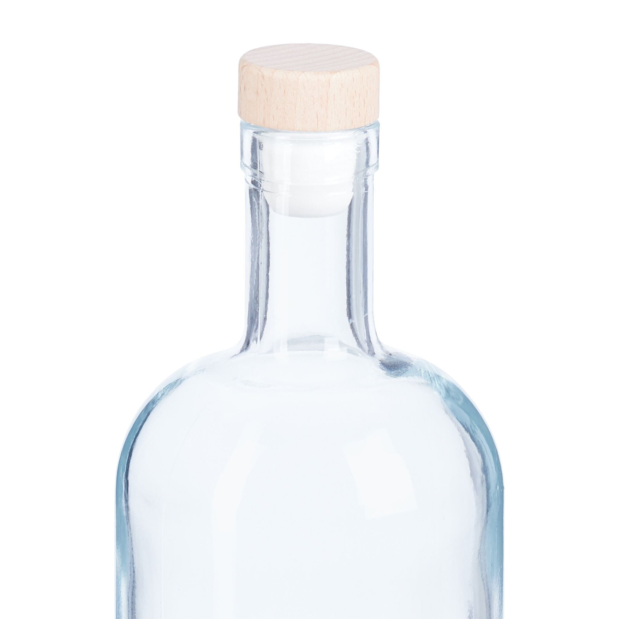 Flaschen zum Befüllen 12er-Set 500ml Hellbraun-Transparent von Relaxdays