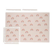 Puzzlematte Regenbogen 6er-Set Blau-Rosa-Rot von Relaxdays
