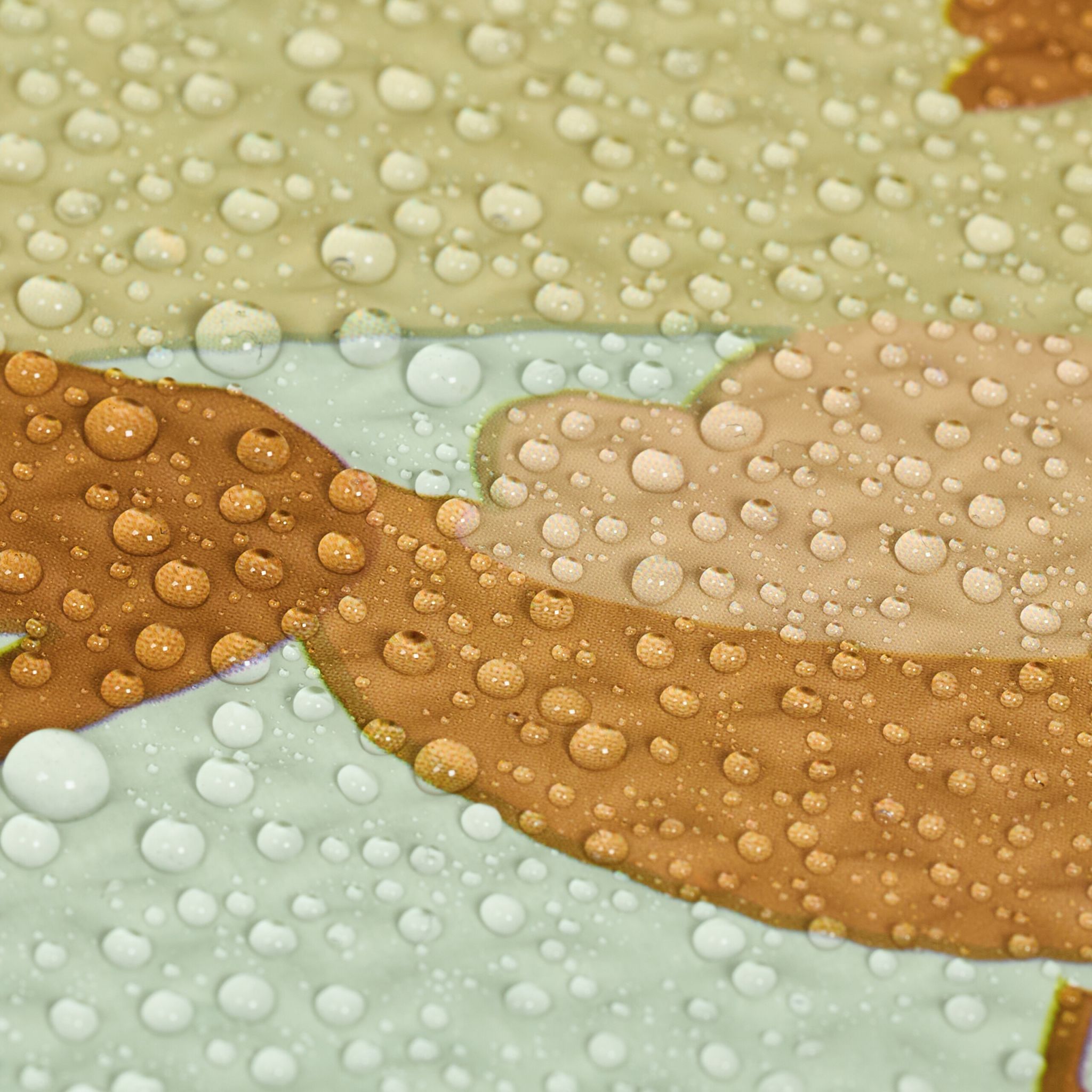 Puzzlematte Bauernhof Beige-Grün-Hellblau von Relaxdays