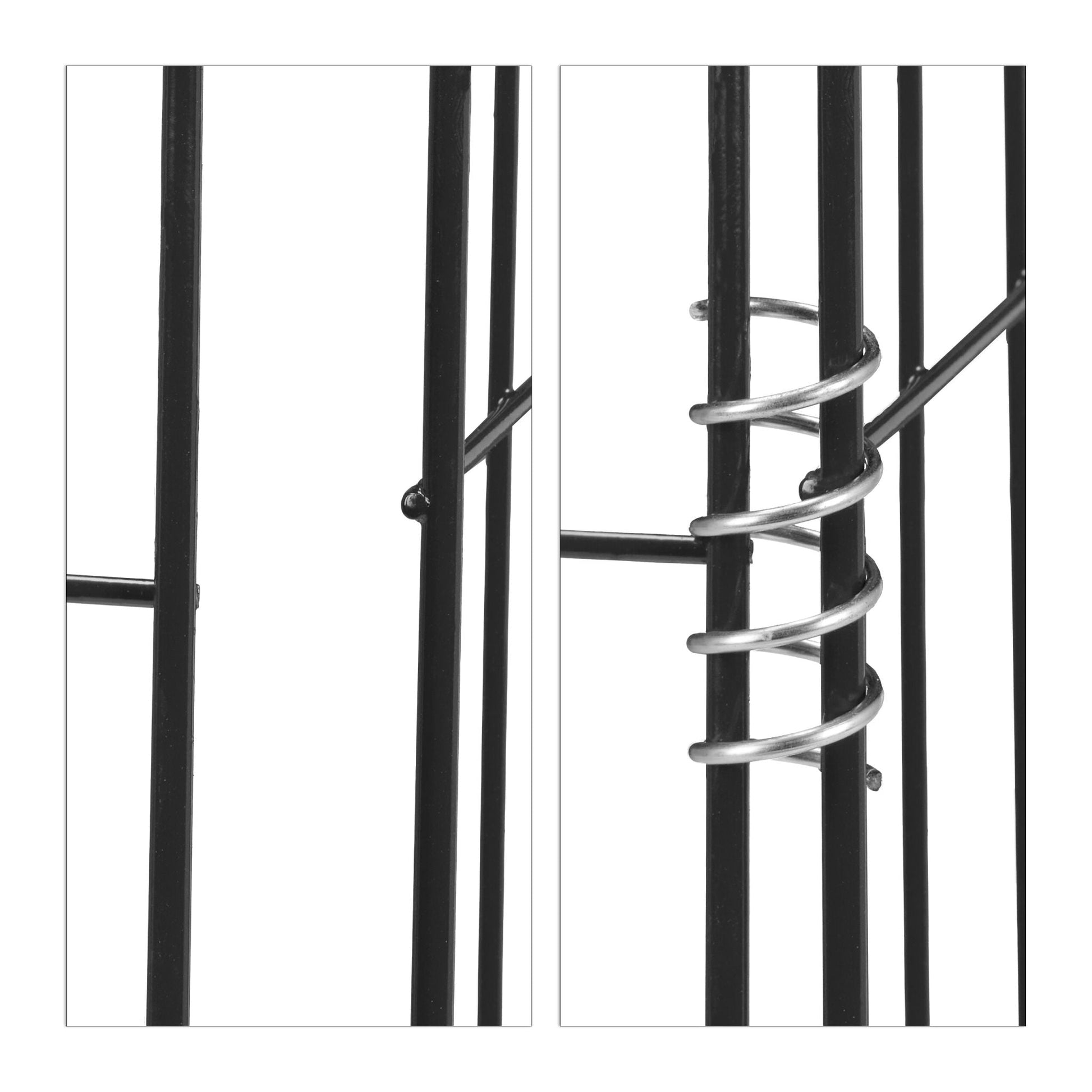 Schwarze Komposter Metall 2er-Set Schwarz von Relaxdays