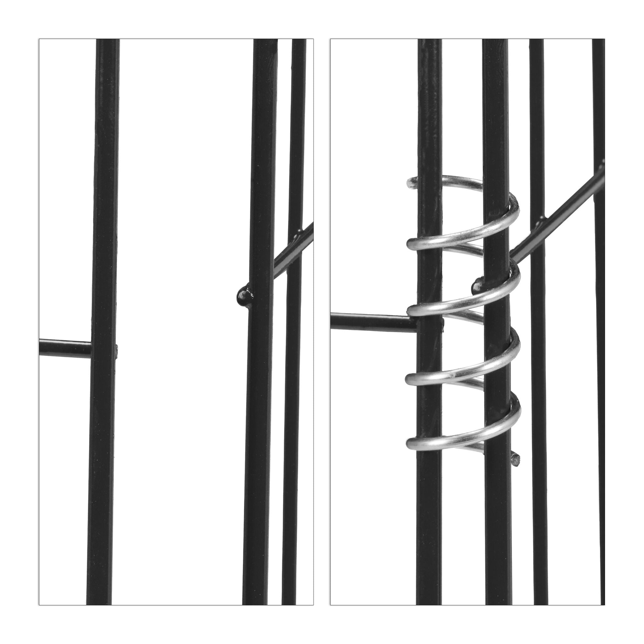 Schwarze Komposter Metall 2er-Set Schwarz von Relaxdays