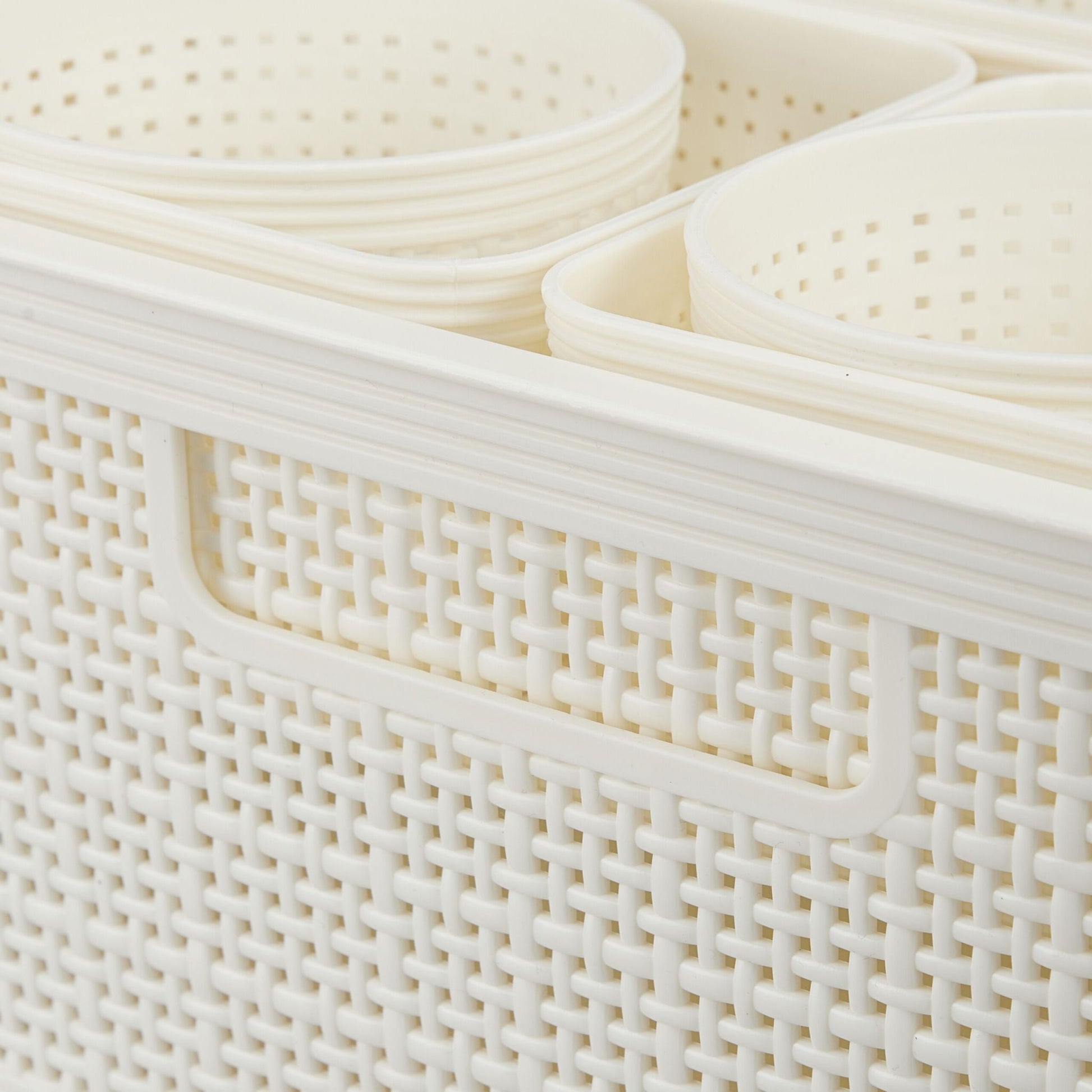 Schubladen Organizer 10er-Set Weiss von Relaxdays