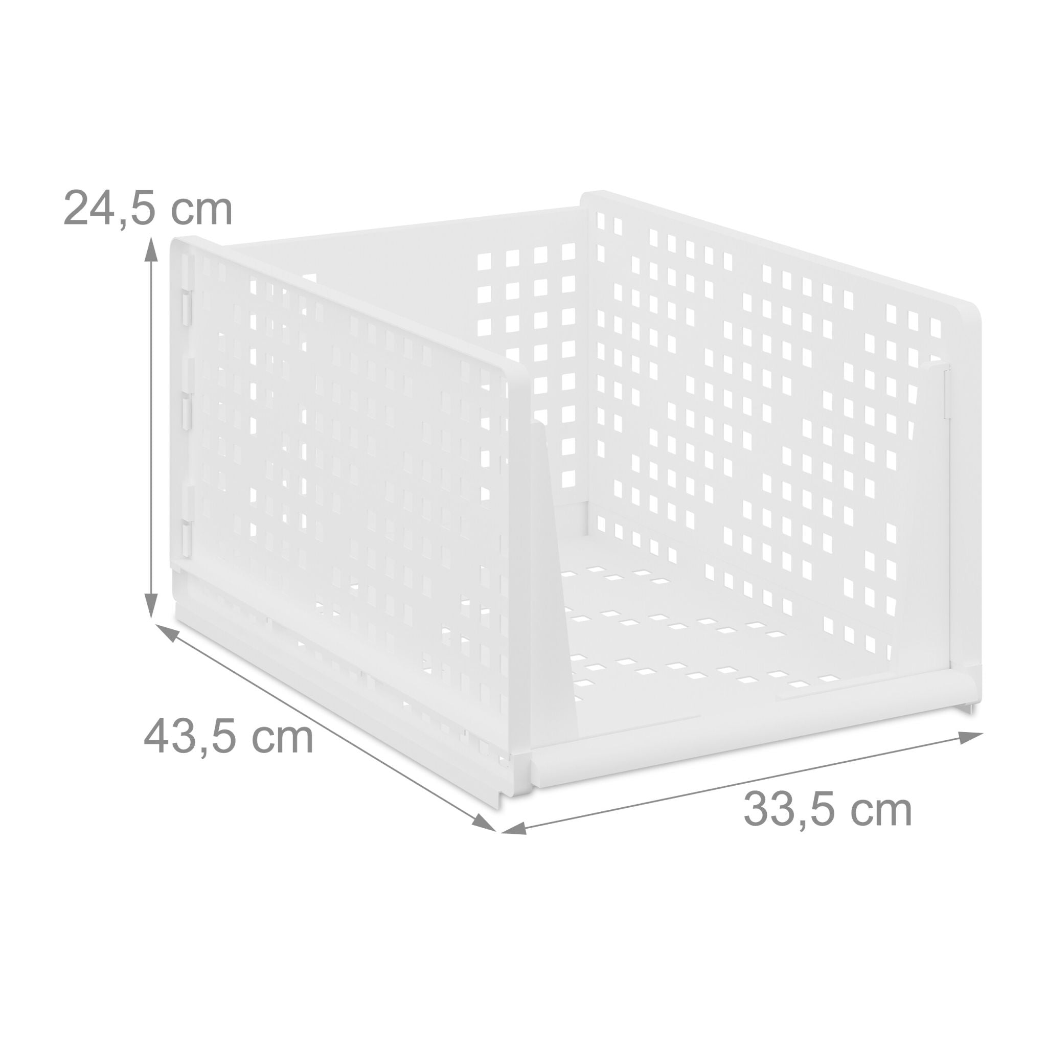 Schrank Organizer 3er-Set Weiss