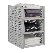 Schrank Organizer 3er-Set Grau