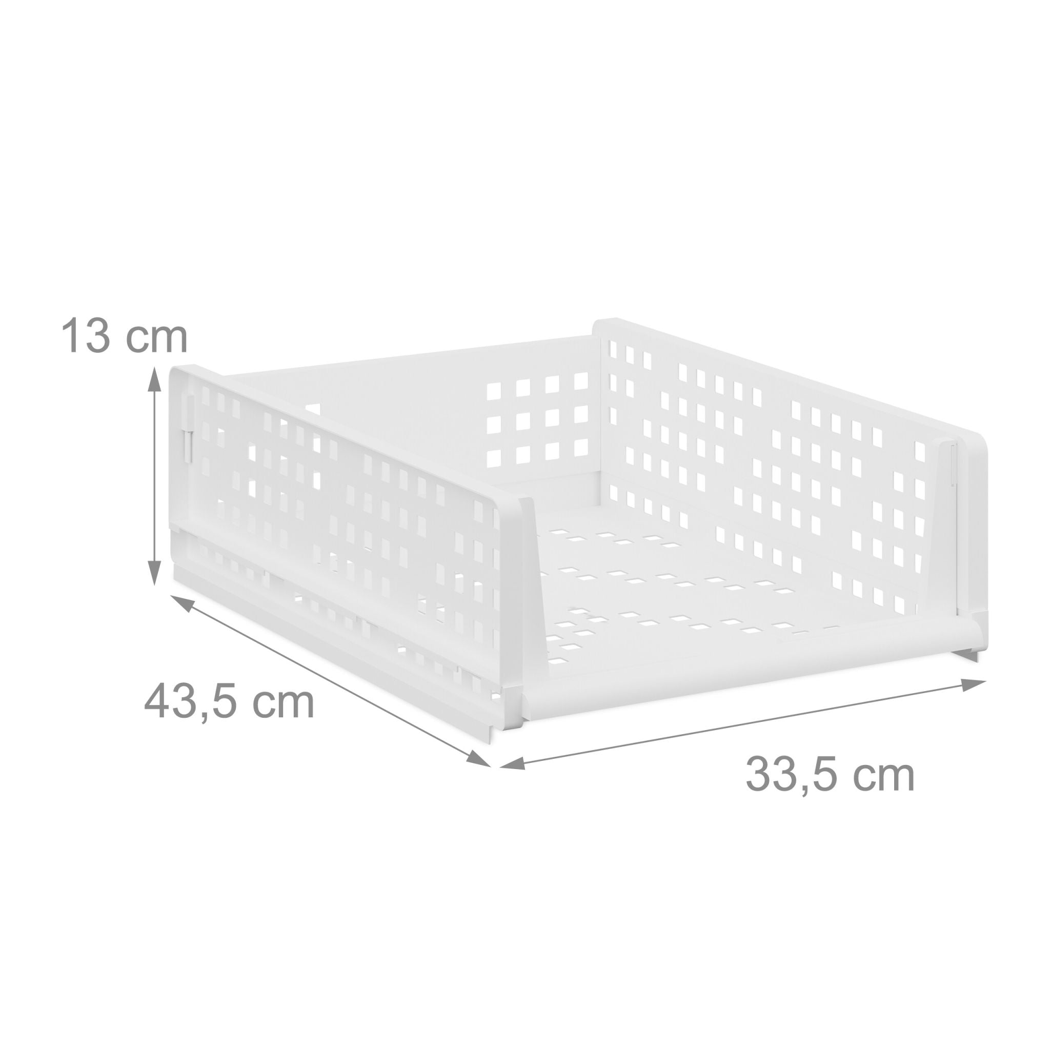 Schrank Organizer 3er-Set Weiss