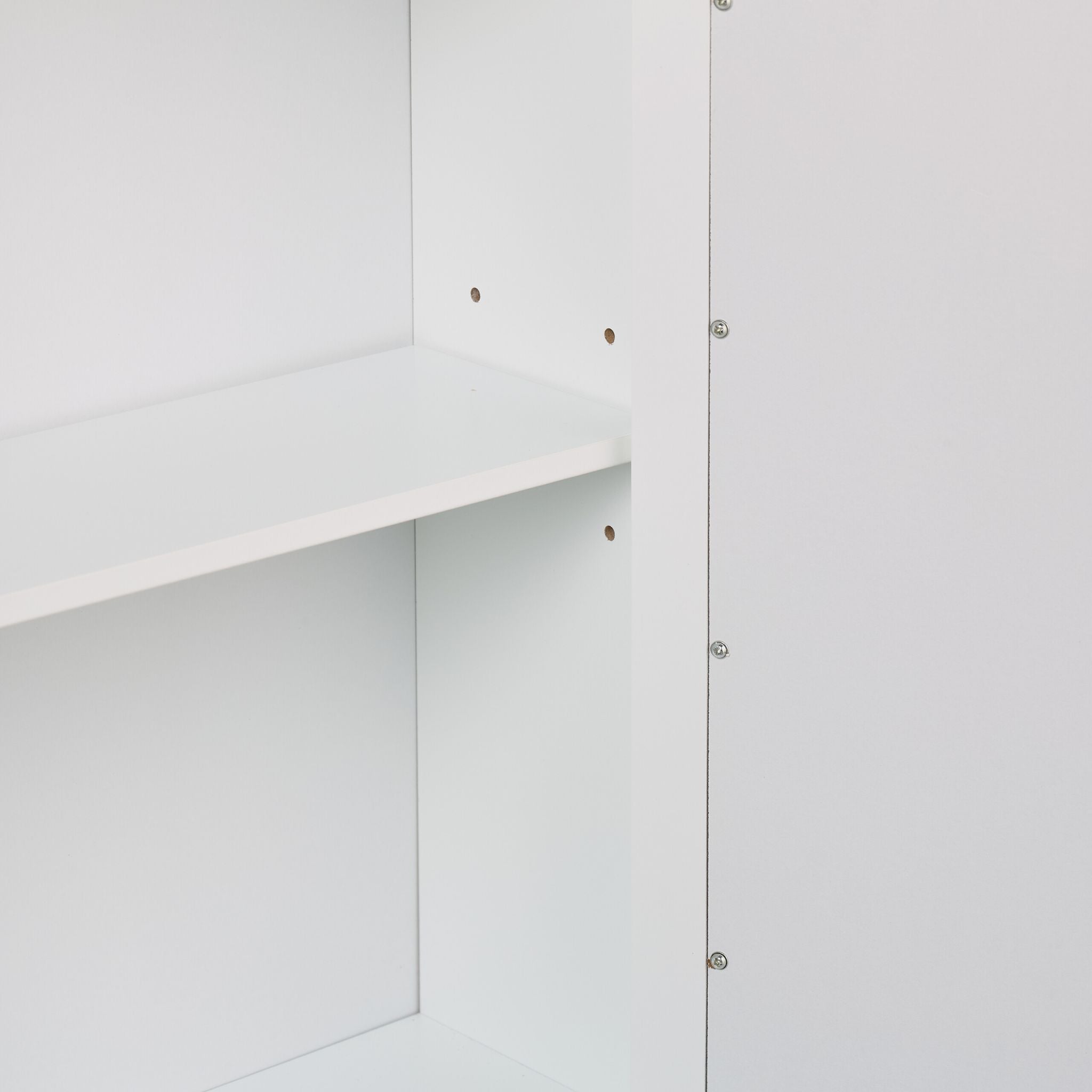Spiegelschrank weiss 5 Fächer Weiss-Schwarz von Relaxdays